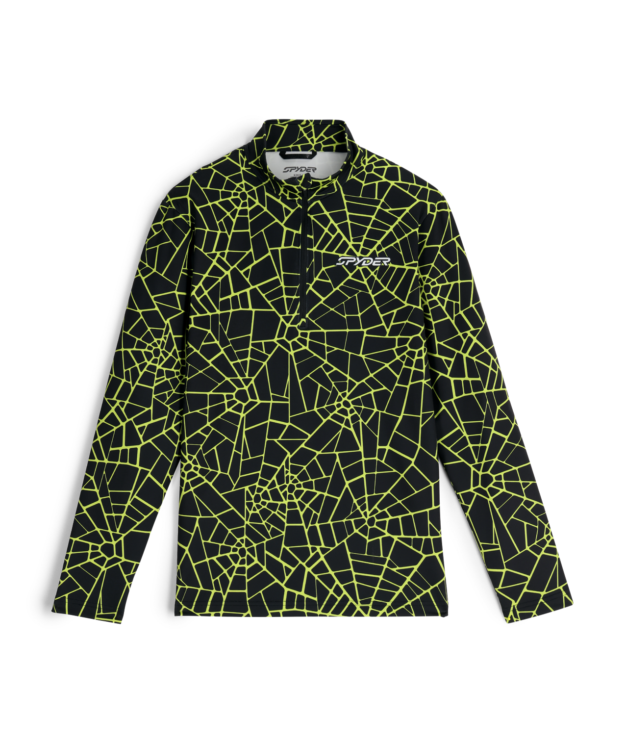 Mens Podium Half Zip T-Neck - Black – Spyder