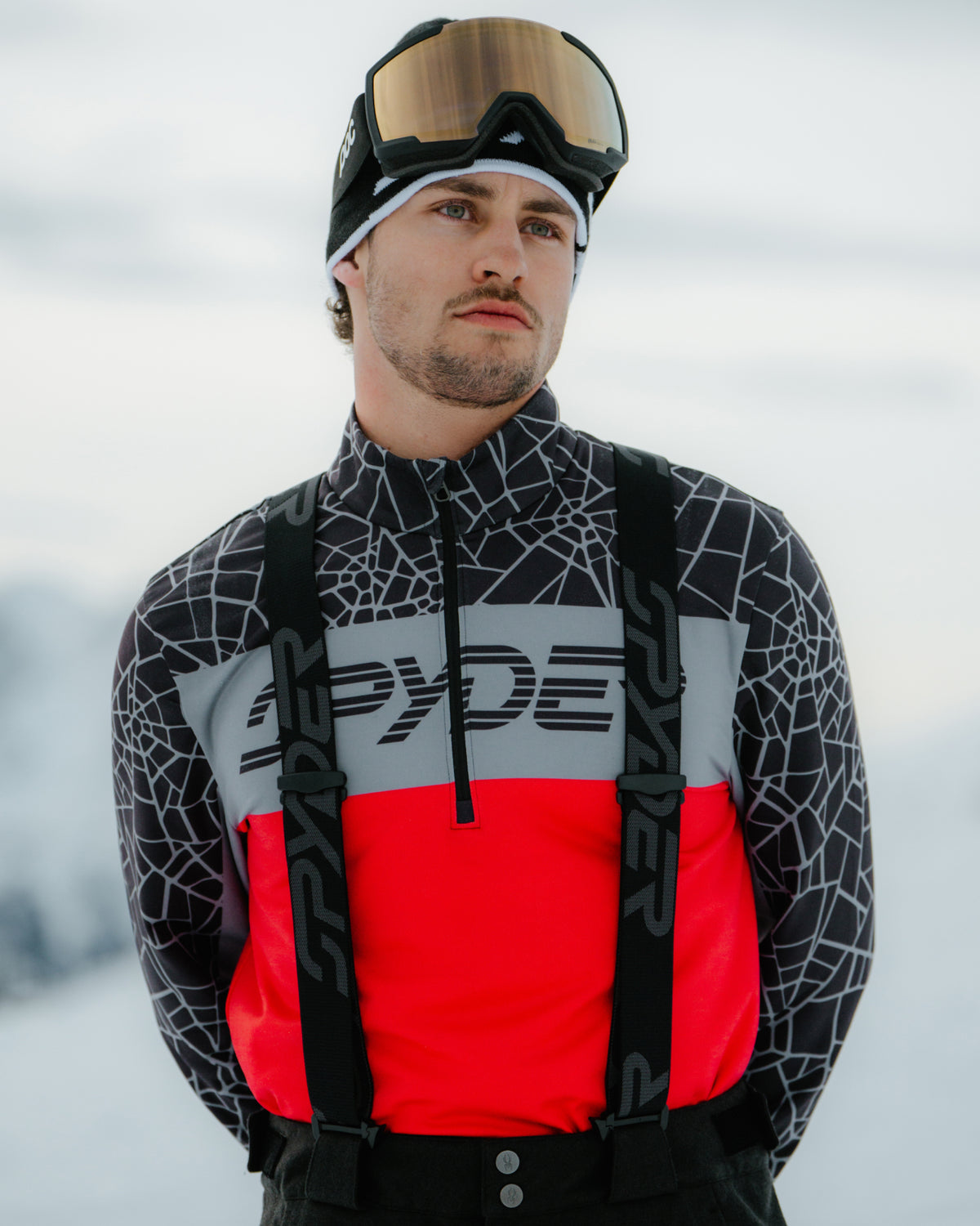 Men's Legacy 1/2 Zip - Spyder Red