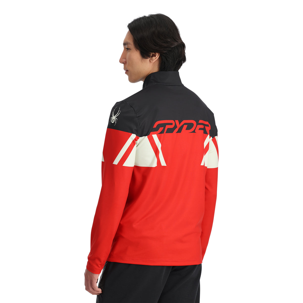 Men's Podium Half Zip T-Neck - Spyder Red