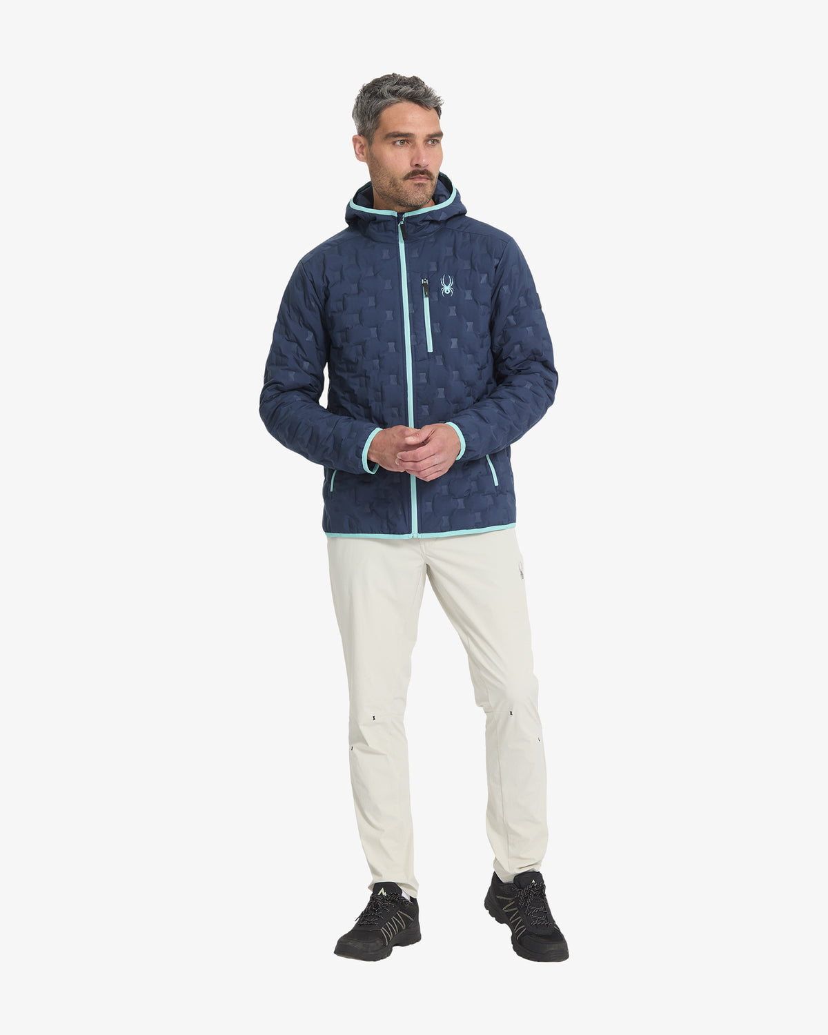 Men's Zenith Hooded Down Jacket - True Navy