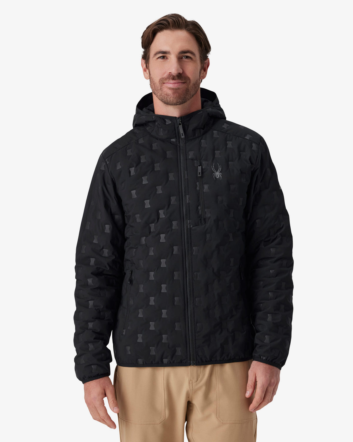 Men's Zenith Hooded Down Jacket - Black