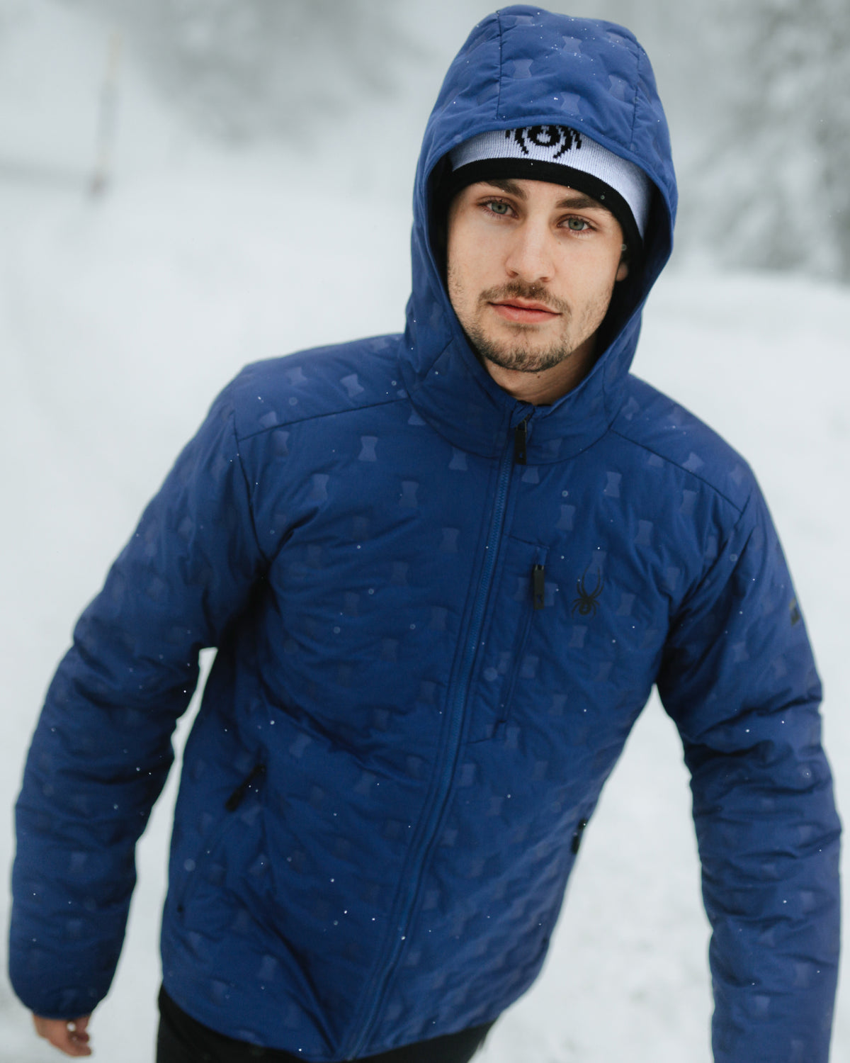 Men's Zenith Hooded Down Jacket - Indigo