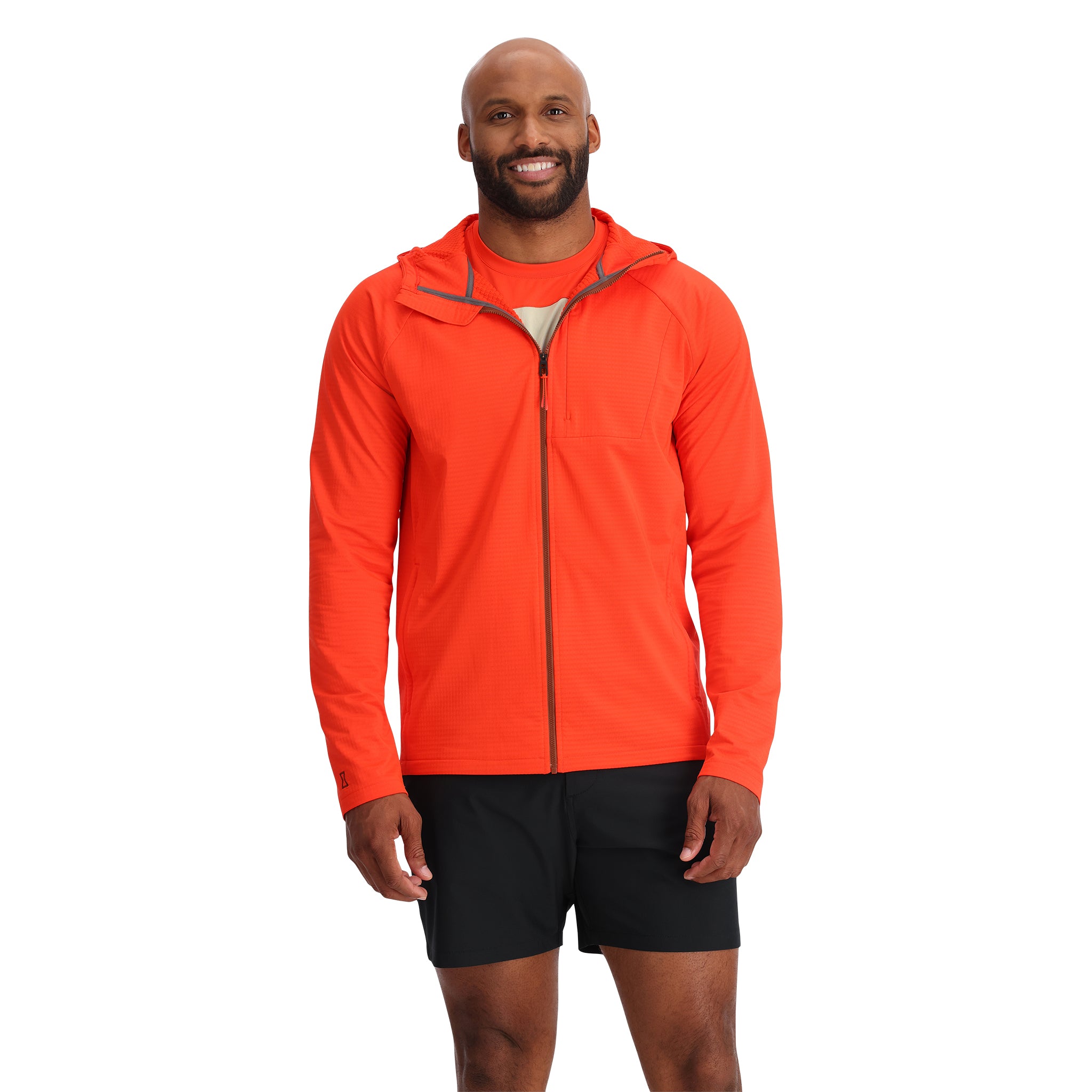 Mens Gridweb Hoodie Twisted Orange – Spyder