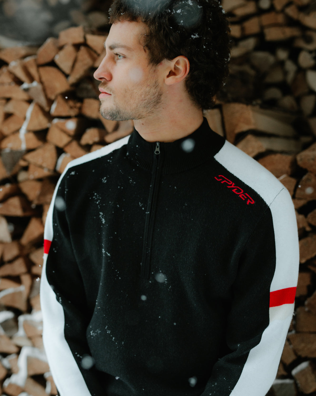 Men's Verbier 1/2 Zip Sweater - Black