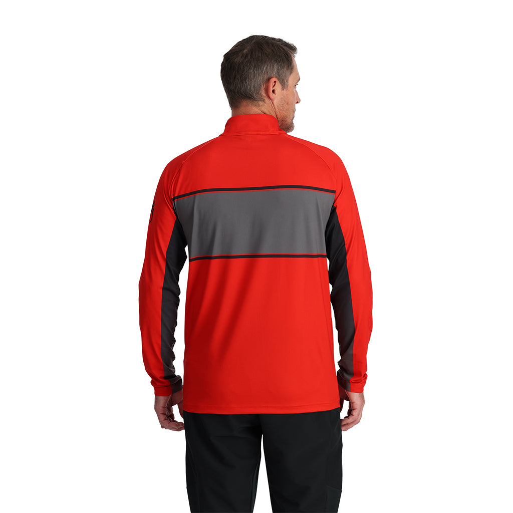 Mens Paramount Half Zip T-Neck - Volcano
