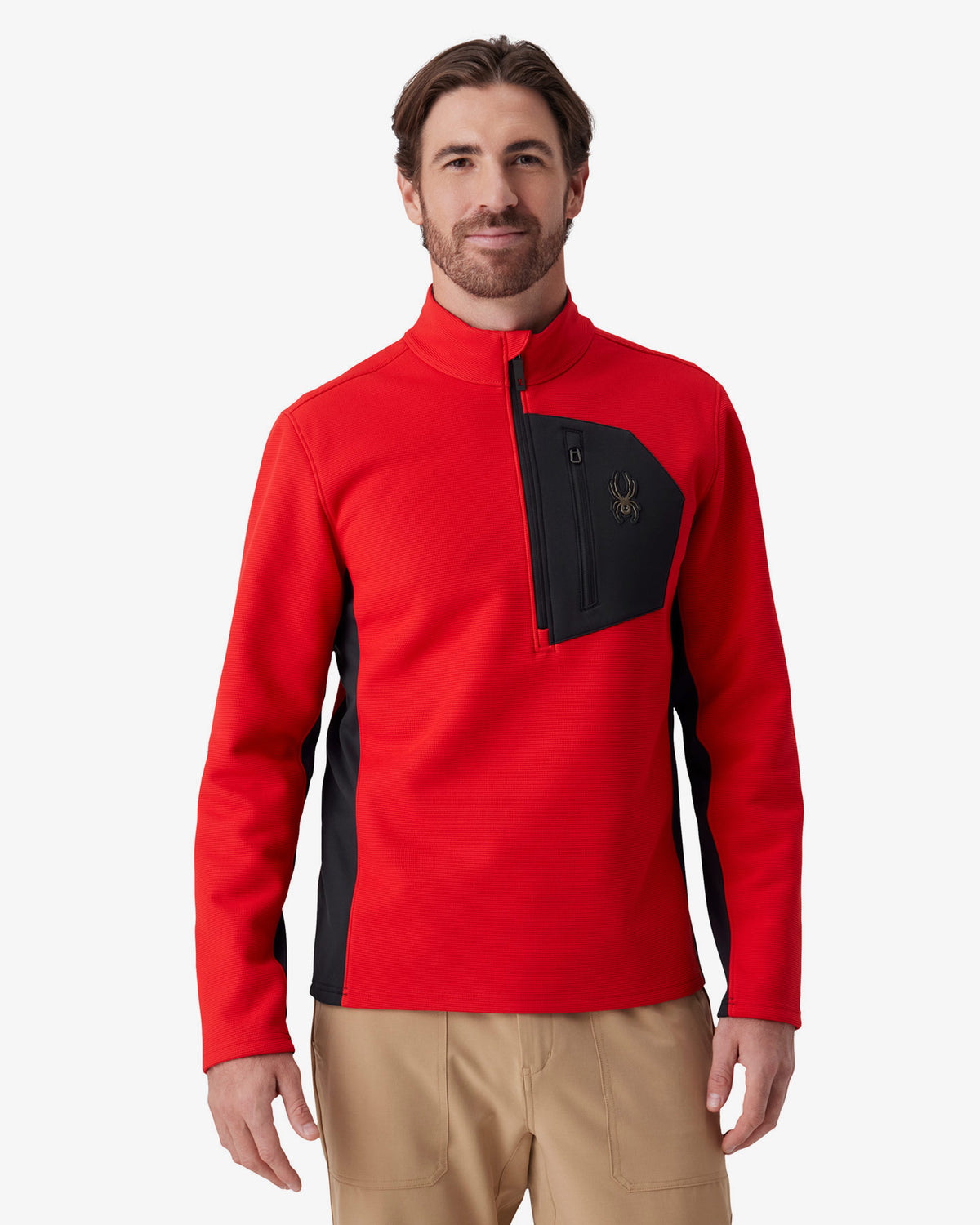 Men's Bandit Sweater Fleece 1/2 Zip - Spyder Red