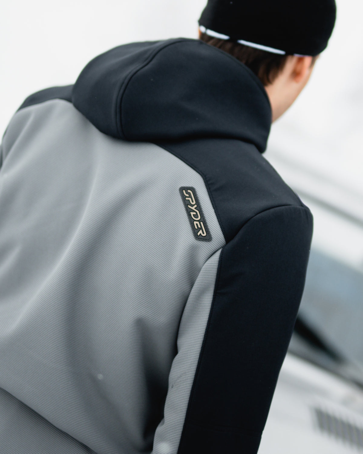 Men's Web Shellfleece Hooded Jacket - Storm