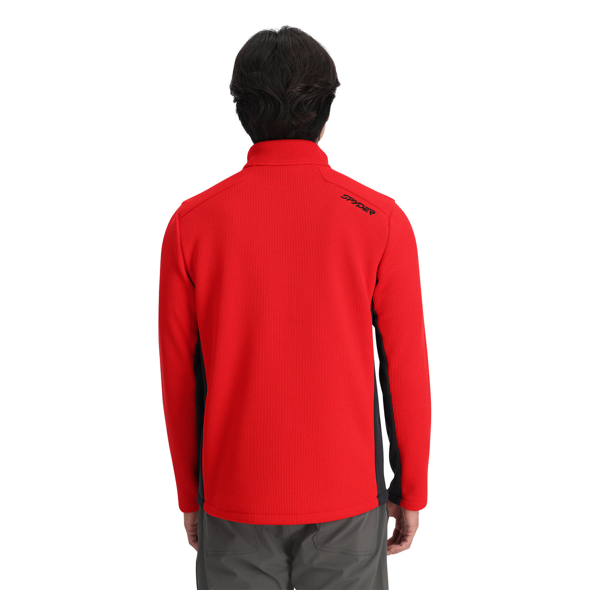 Mens Bandit Half Zip Fleece Jacket - Spyder Red