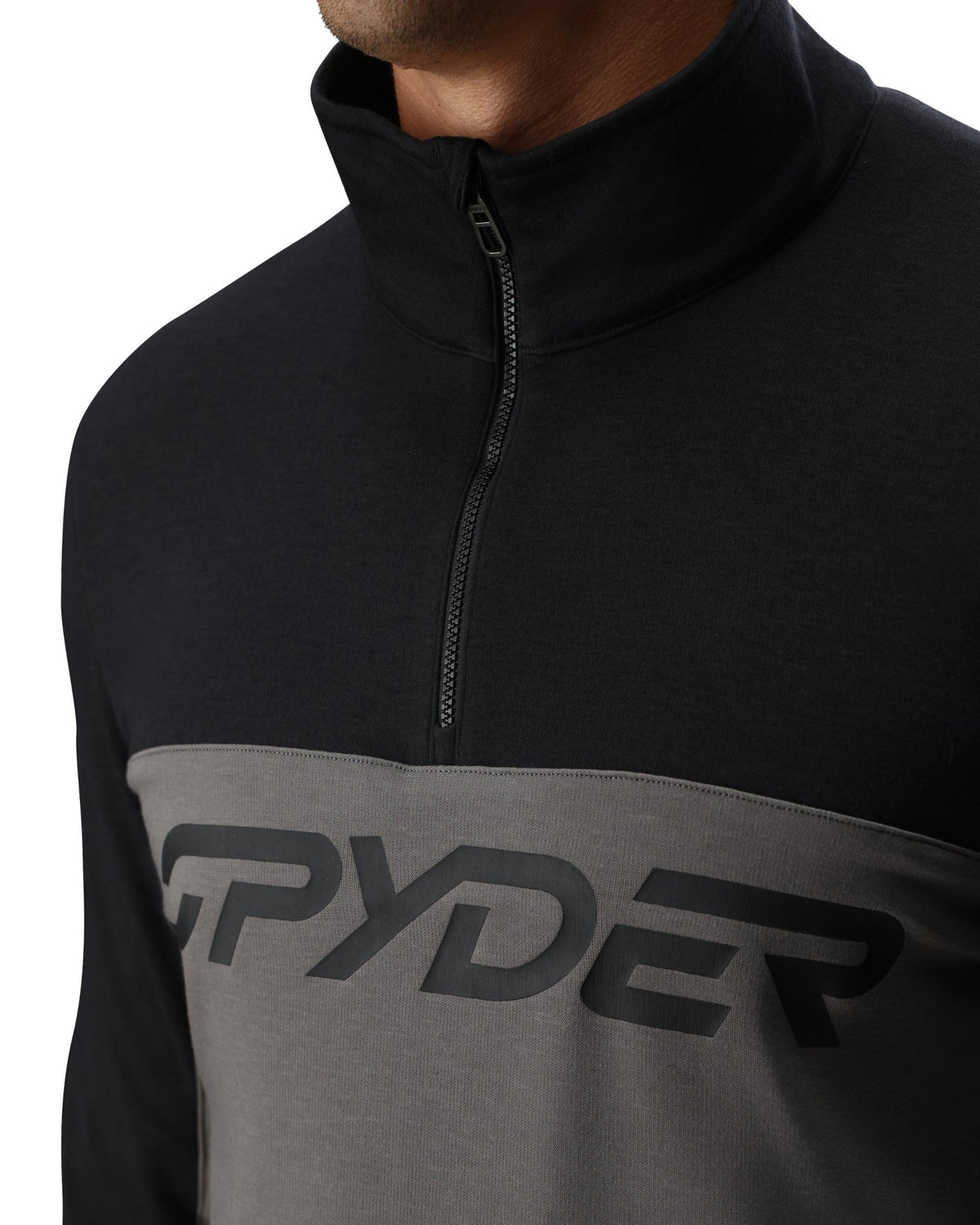 Men's Speed Fleece Half Zip Jacket- Storm