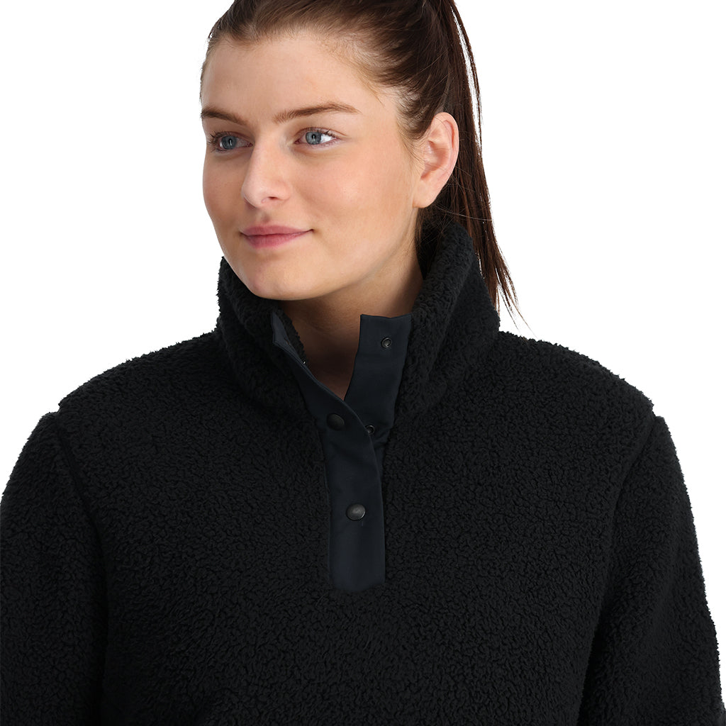 Womens Slope Quarter Zip - Black