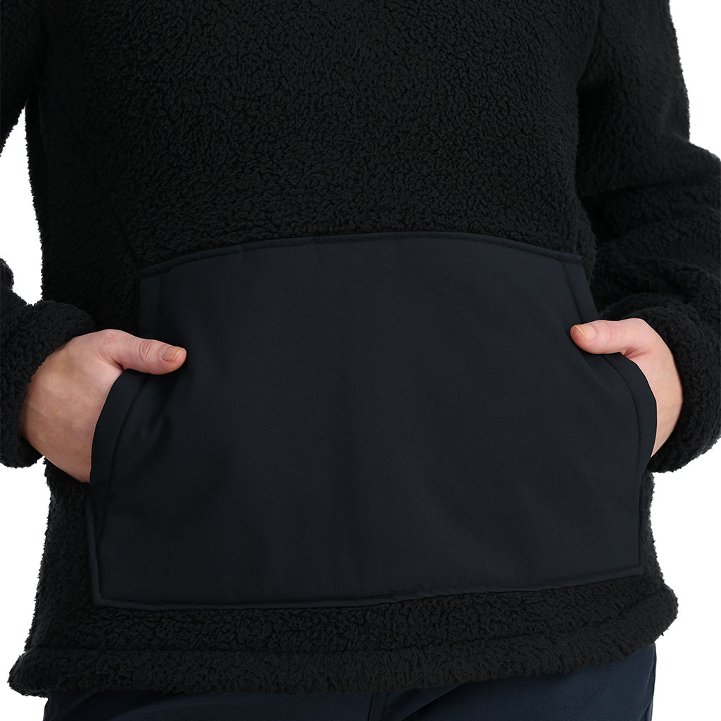Womens Slope Quarter Zip - Black