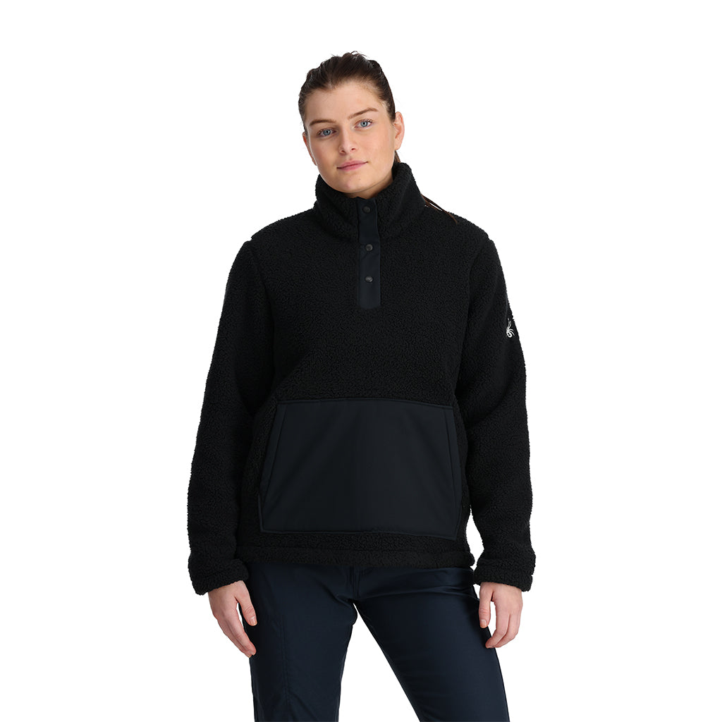 Womens Slope Quarter Zip - Black
