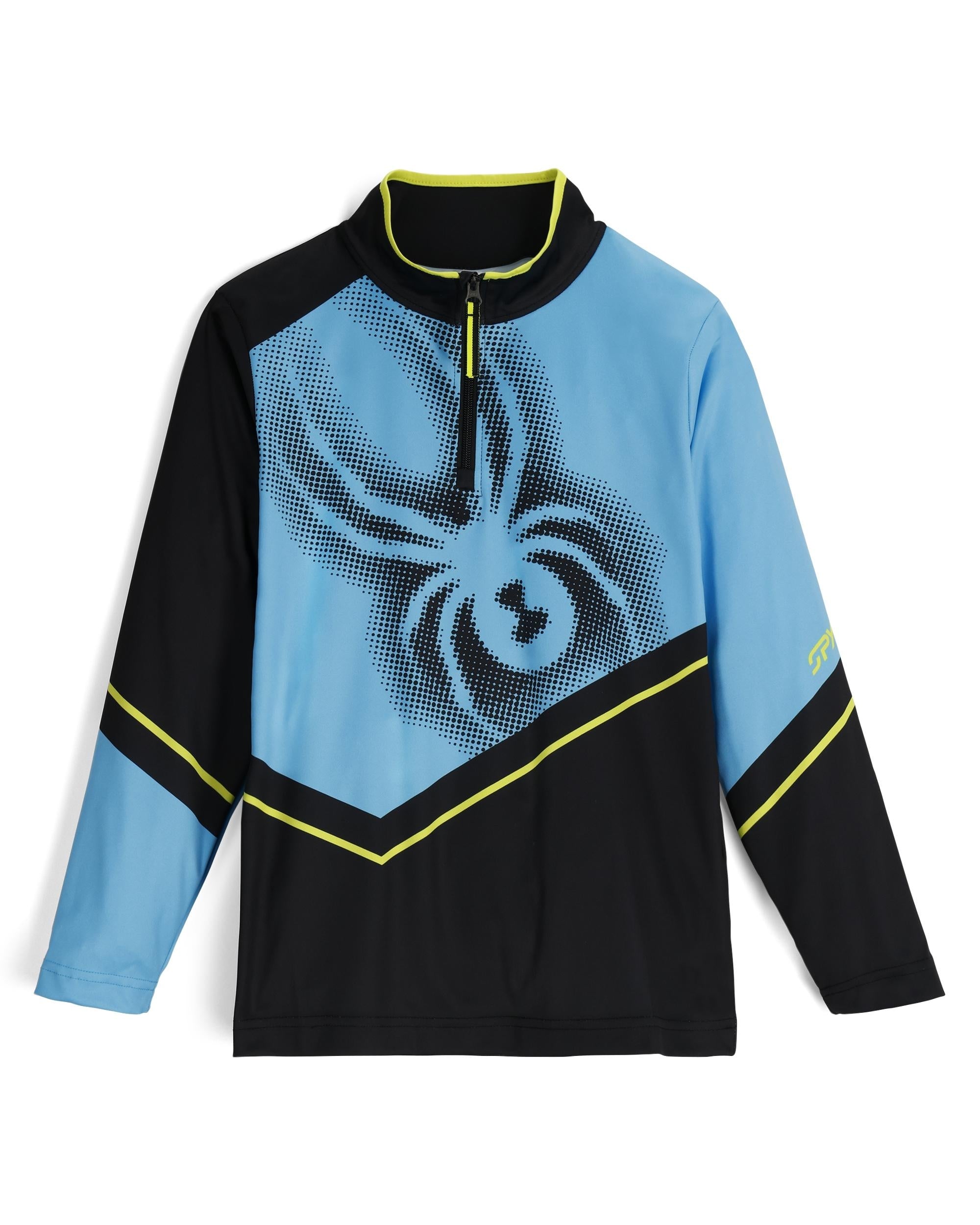 Boys' Ryder Half Zip T-Neck - Cyan Blue – Spyder