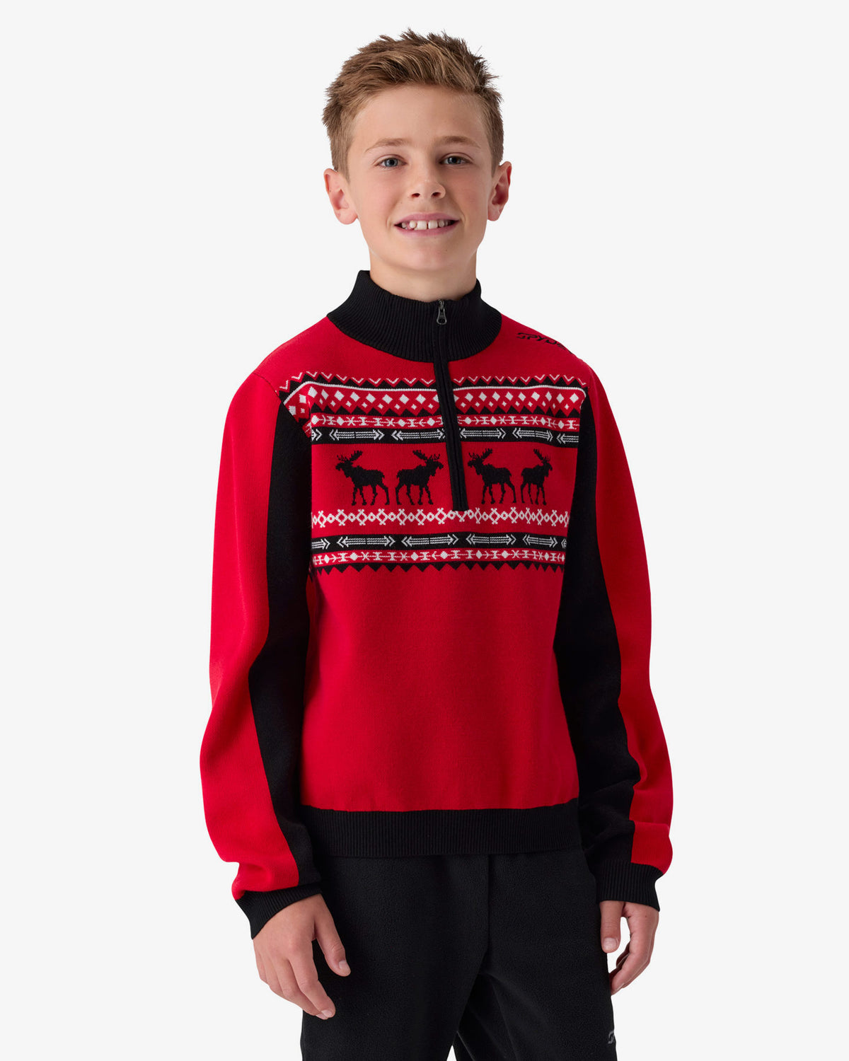 Boys' Blizzard Ski Sweater - Spyder Red