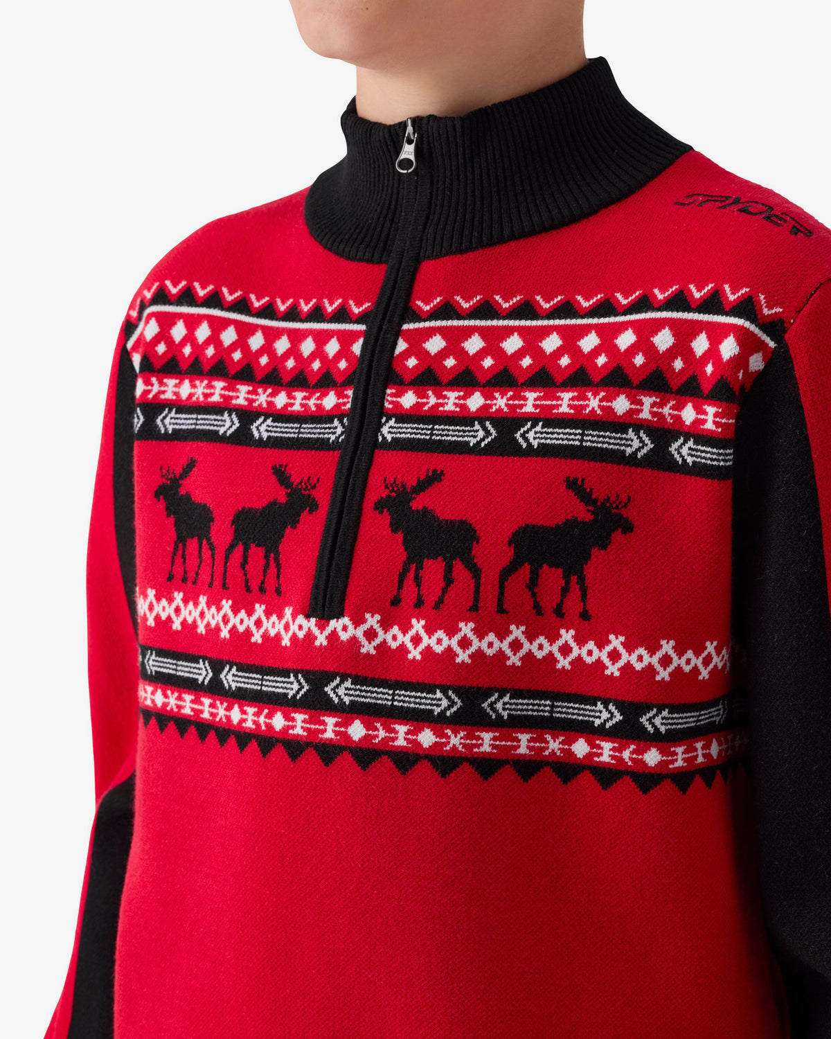 Boys' Blizzard Ski Sweater - Spyder Red