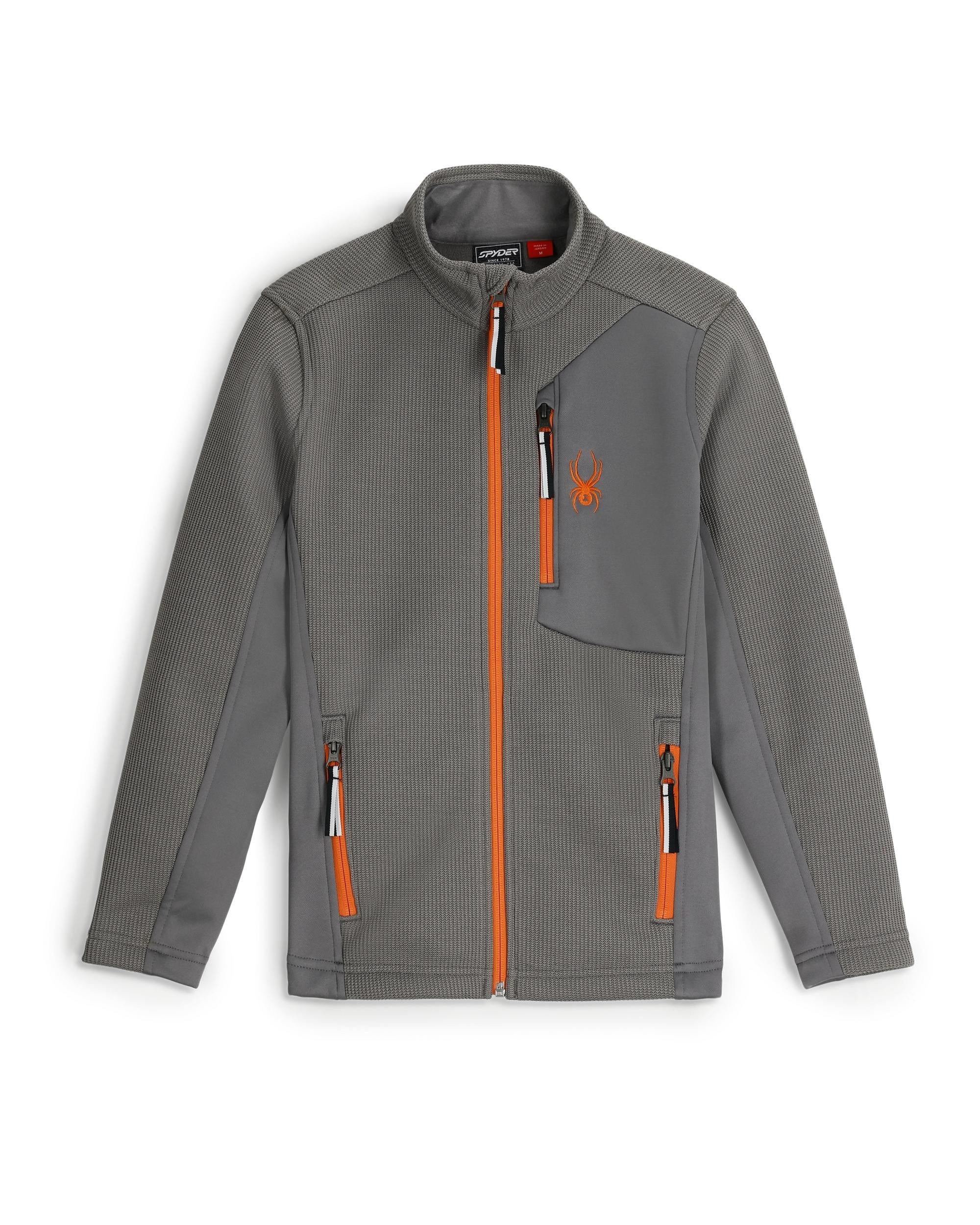 スパイダー spyder フルジップジャケット Boys' Full Zip Bandit Jacket - Storm – Spyder