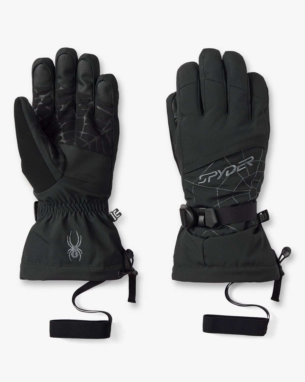 Men's Overweb Ski Gloves - Black