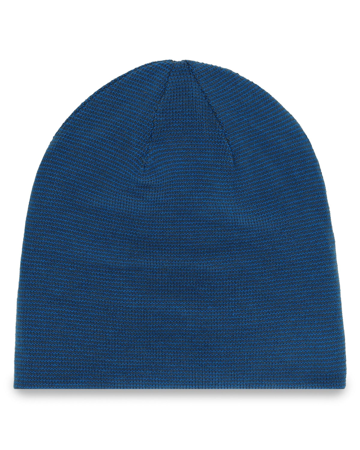 Blue beanie on a white background