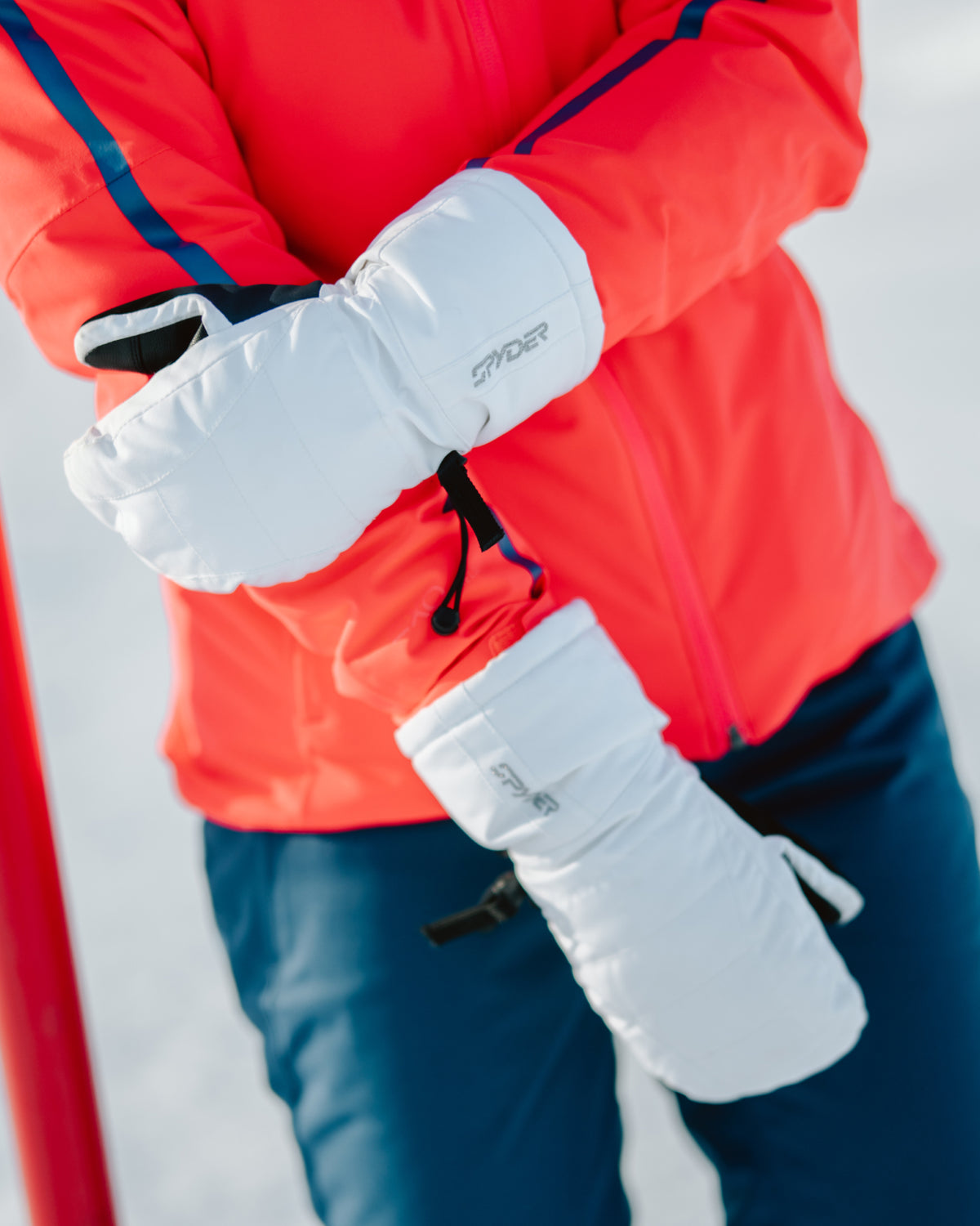 Women's Inspire Ski Mittens - White