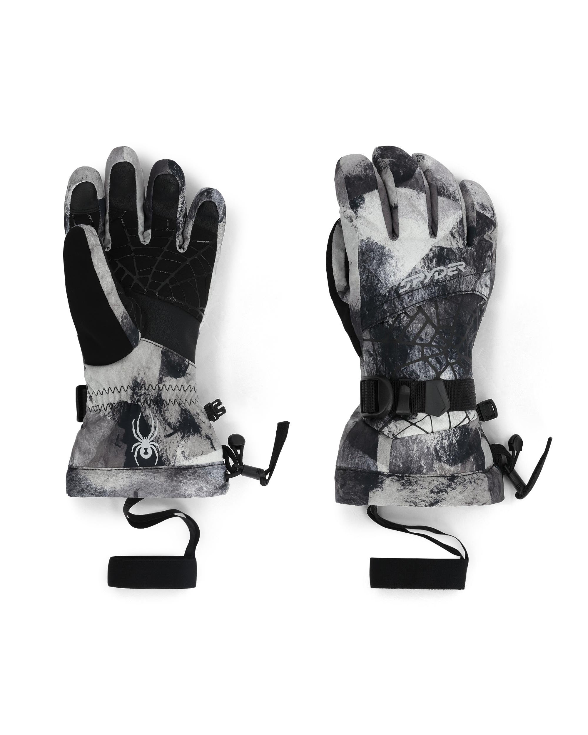 Boys' Overweb Gloves - Black Camo – Spyder