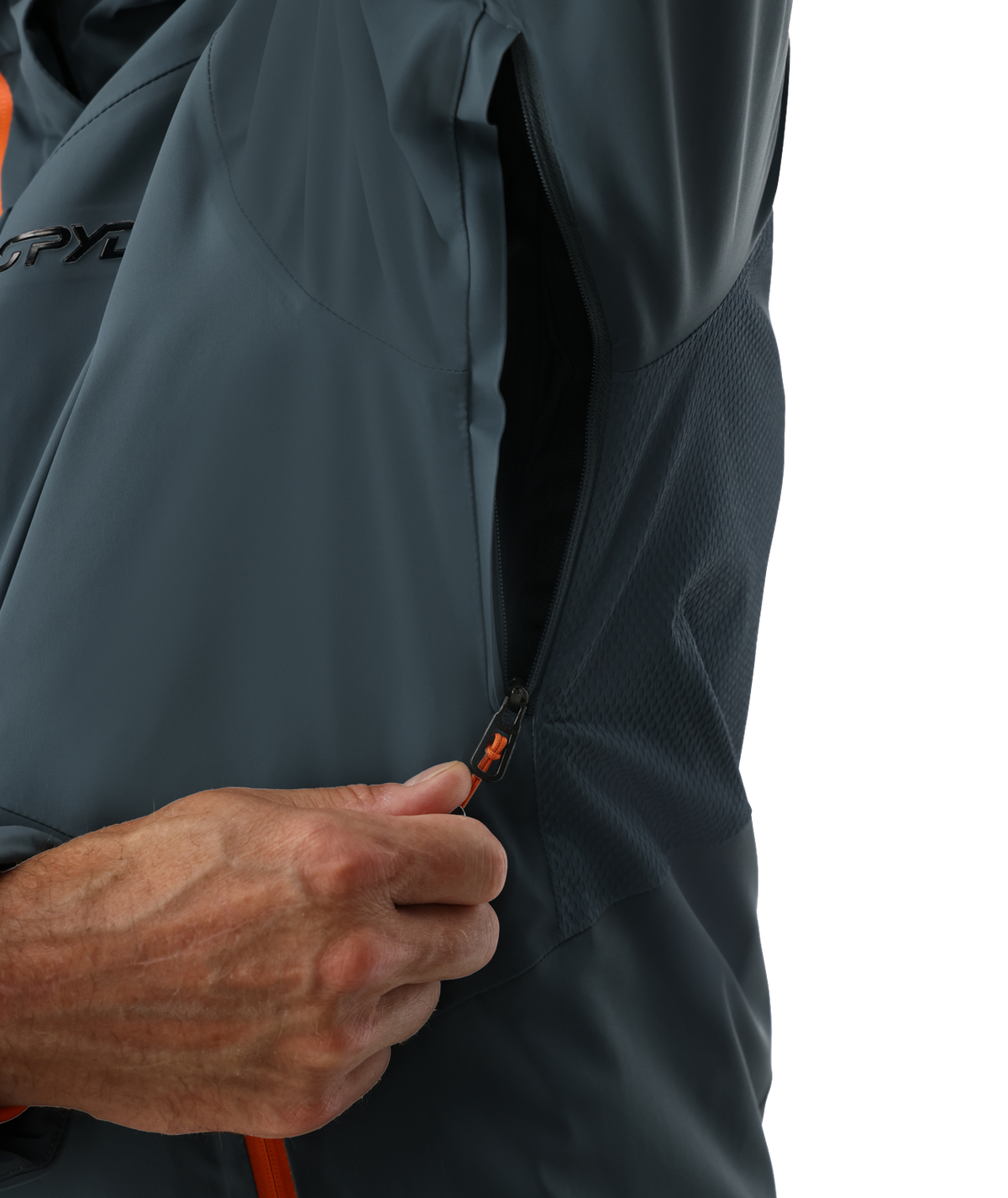 Spyder Men's Alyeska Jacket in Slate Blue – view 2