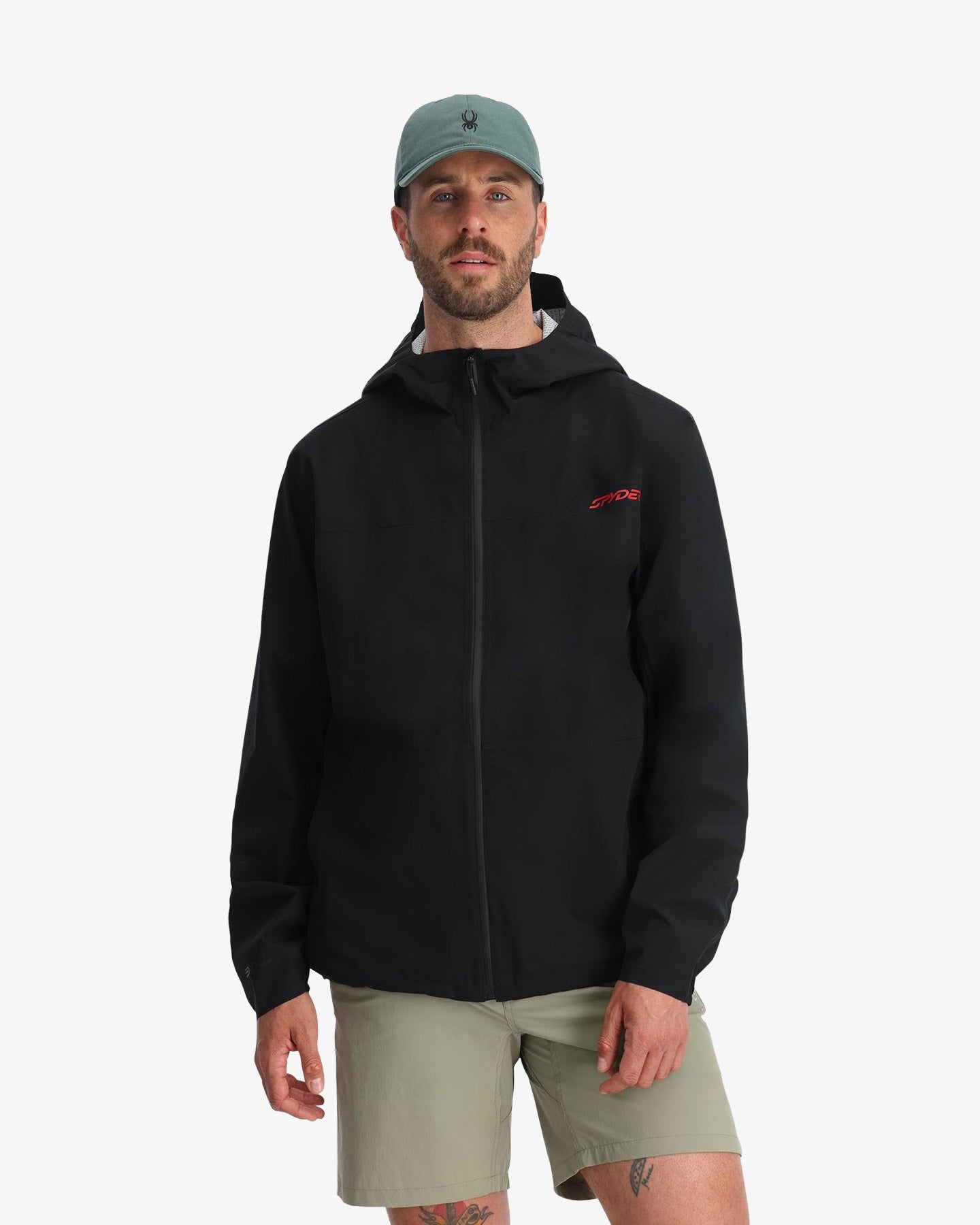 Men's Clutch Rain Shell Jacket - Black – Spyder