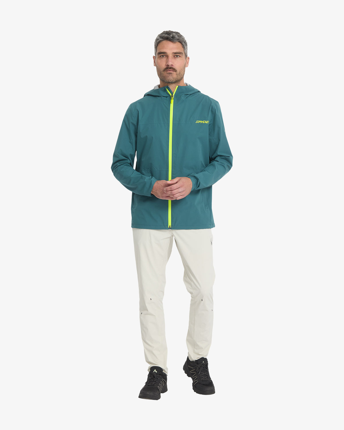 Men's Clutch Rain Shell Jacket - Petrol