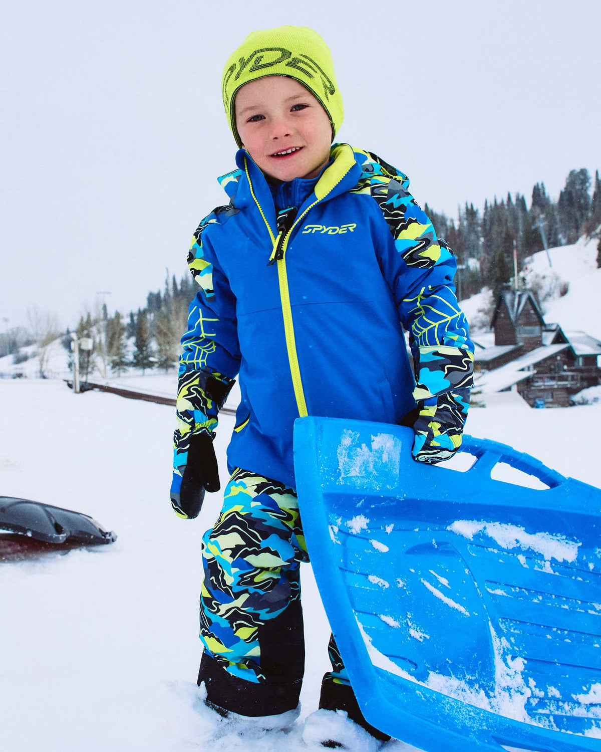 Spyder Little Boys' Challenger Jacket in Cobalt – view 2
