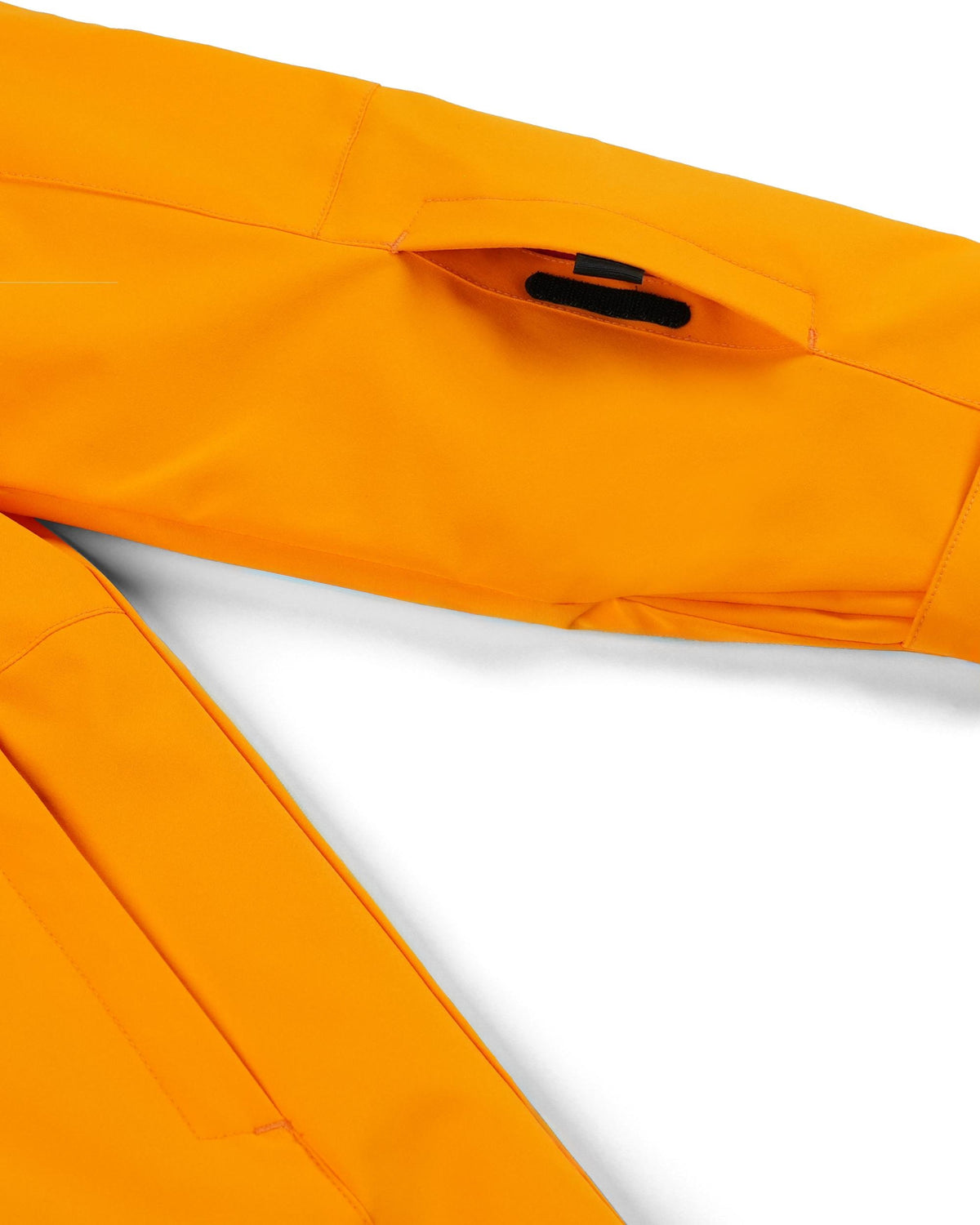 Orange pants with a pocket on a white background