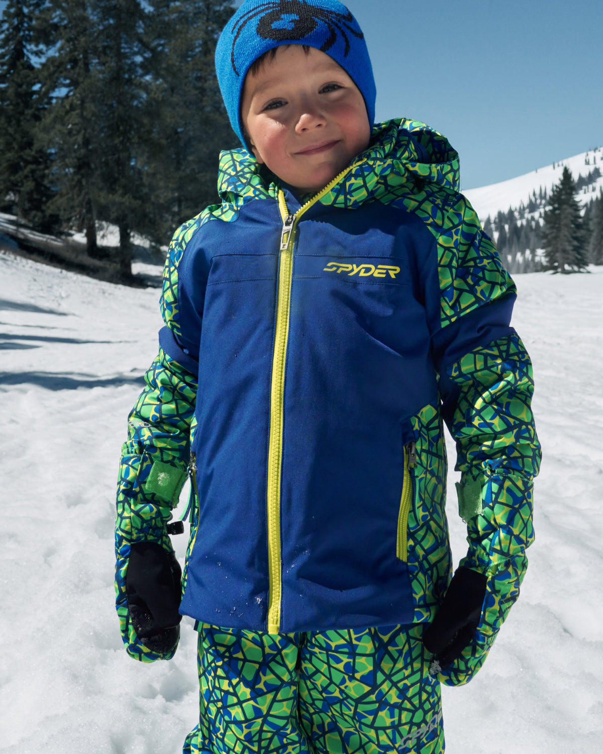 Toddler Expedition Pants - Strobe Green Webs