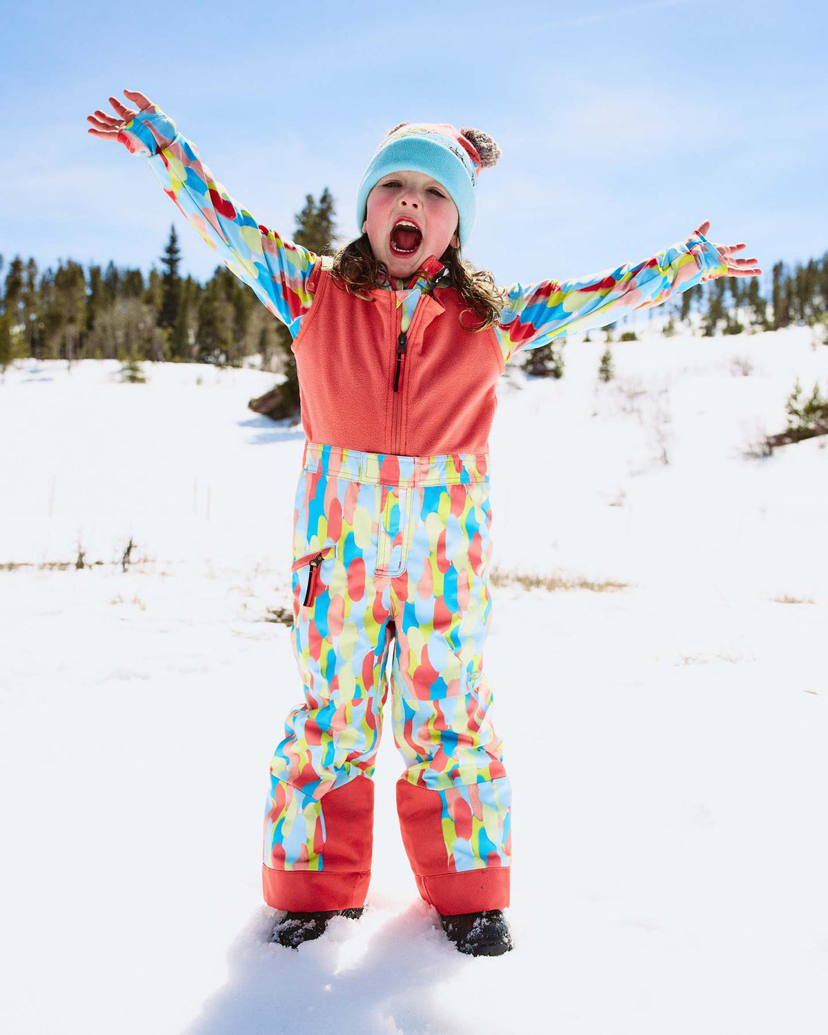 Little Kids' Expedition Pants - Coral Haze Sprinkles