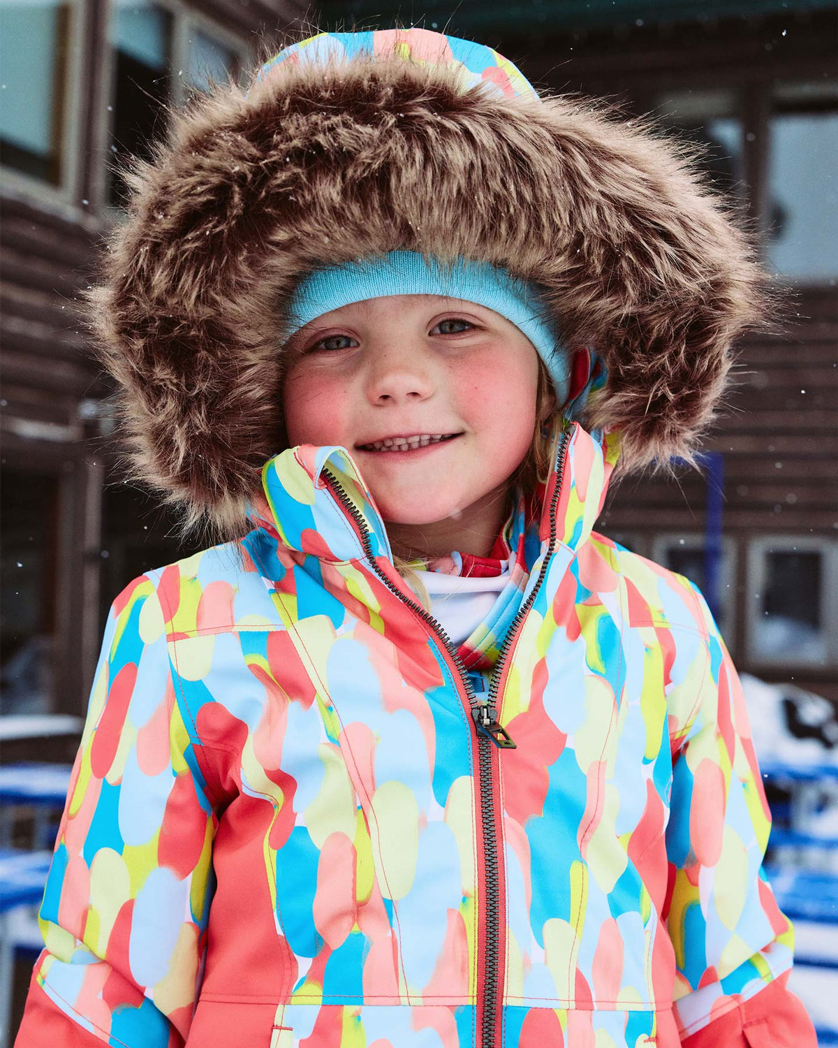 Little Girls' Lola Jacket - Coral Haze Sprinkles