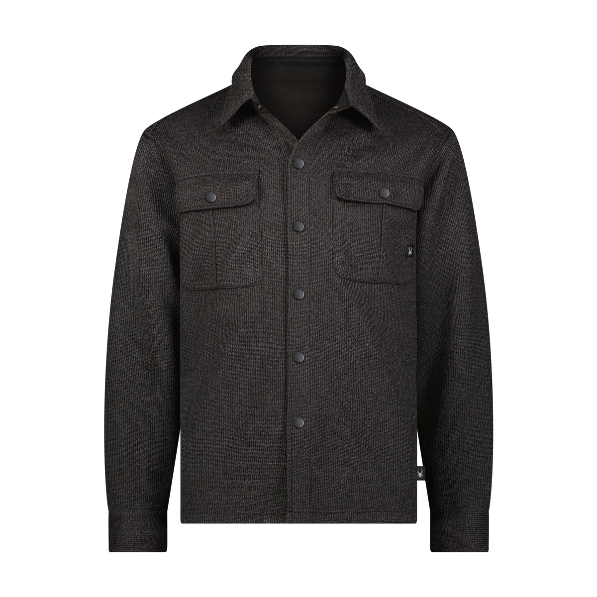 Spyder Men's Sweater Fleece Shacket in Pewter