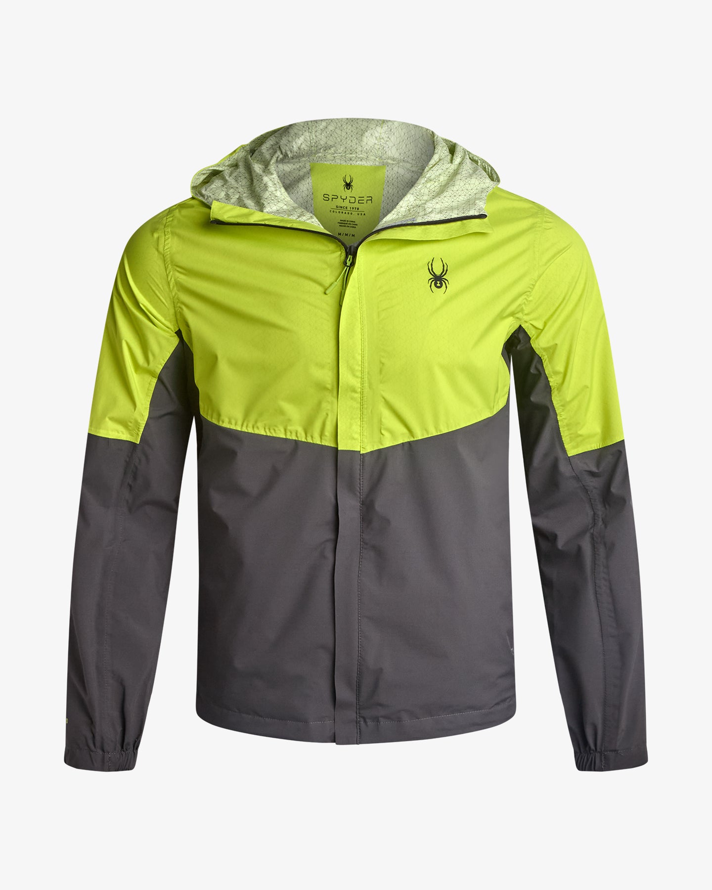 Men's Cloudy Day Rain Jacket - Lime – Spyder