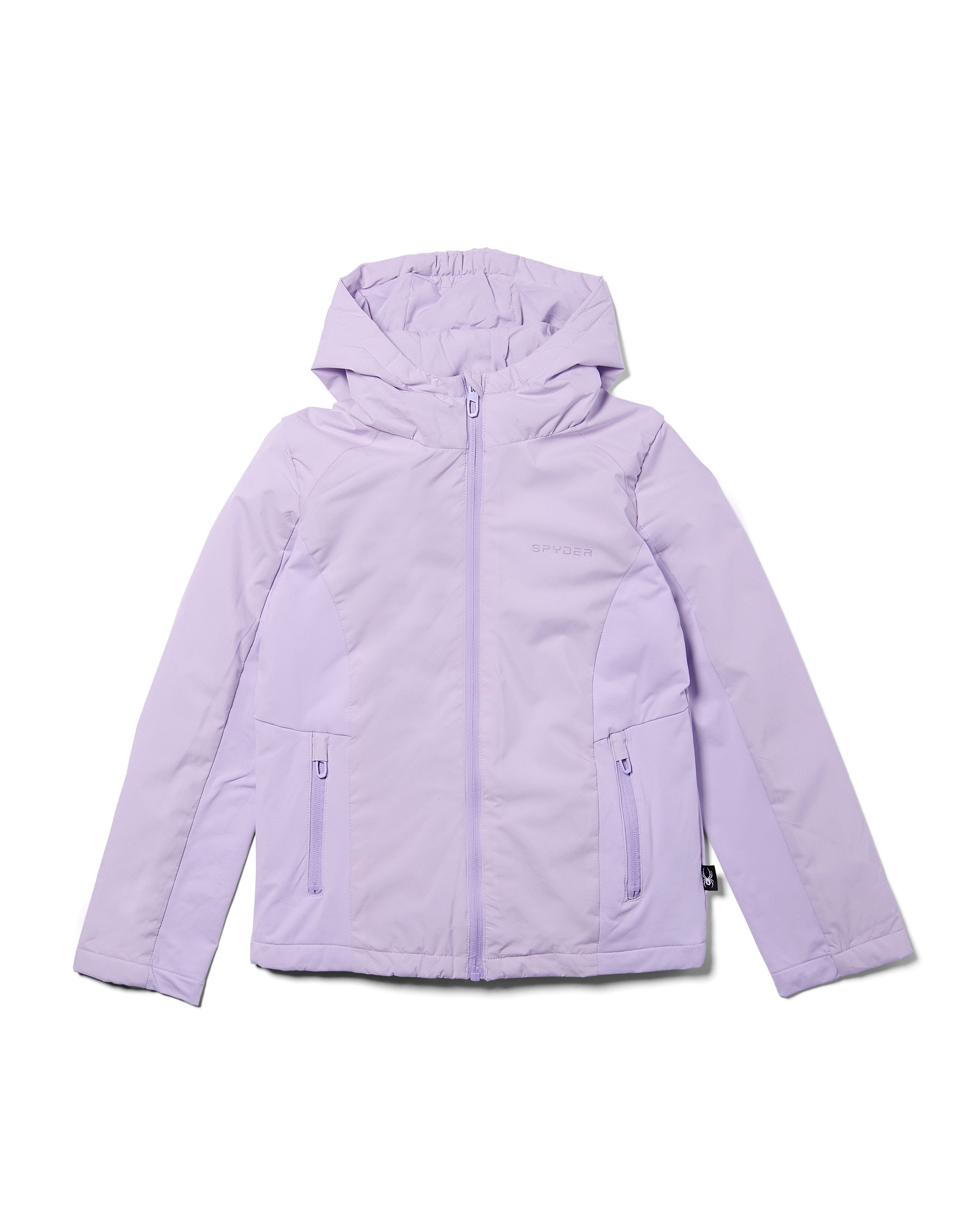 ジャケット・アウター UTILITY HOODED JACKET LIGHT PURPLE L Little Girls Spyderlite Jacket - Lavender