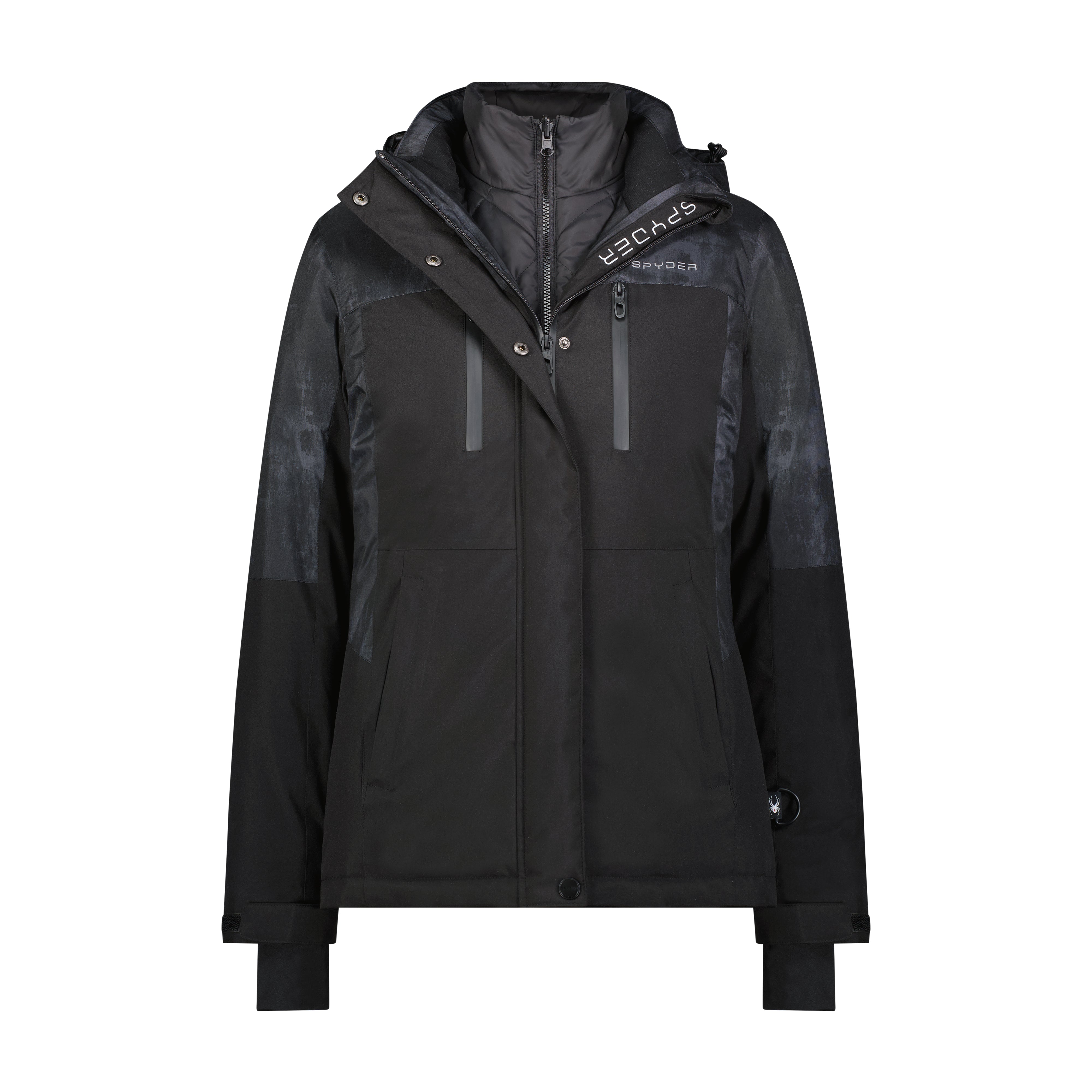 Womens Quilted 3-in-1 Jacket - Black – Spyder