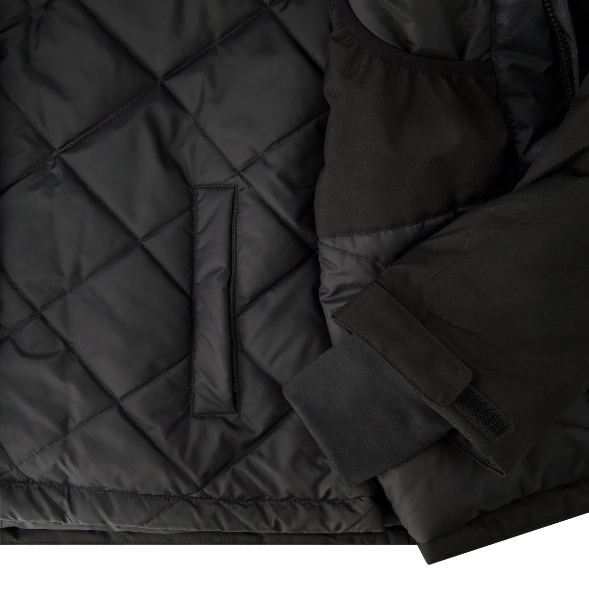 Womens Quilted 3-in-1 Jacket - Black