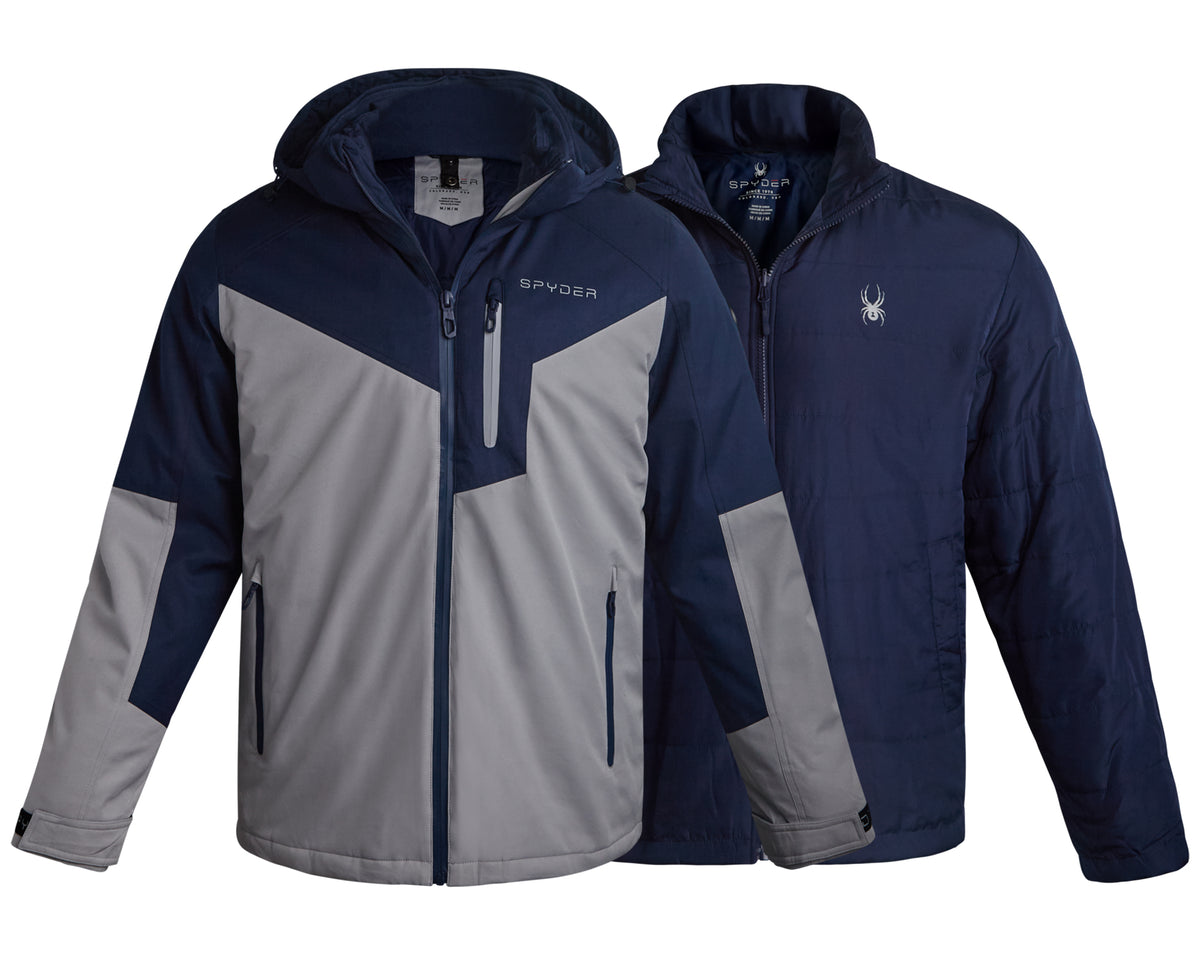 Mens 3 in 1 Jacket - Pewter