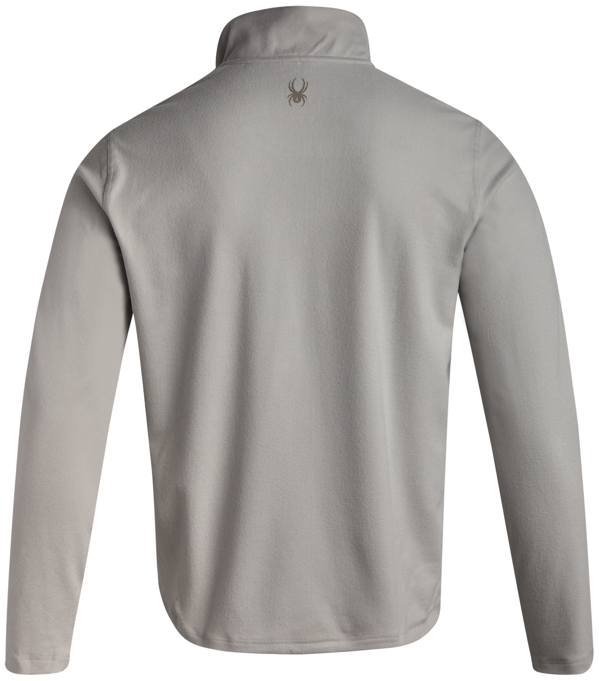 Men's Brushed Vertical Stripe Quarter Zip - Heather Grey