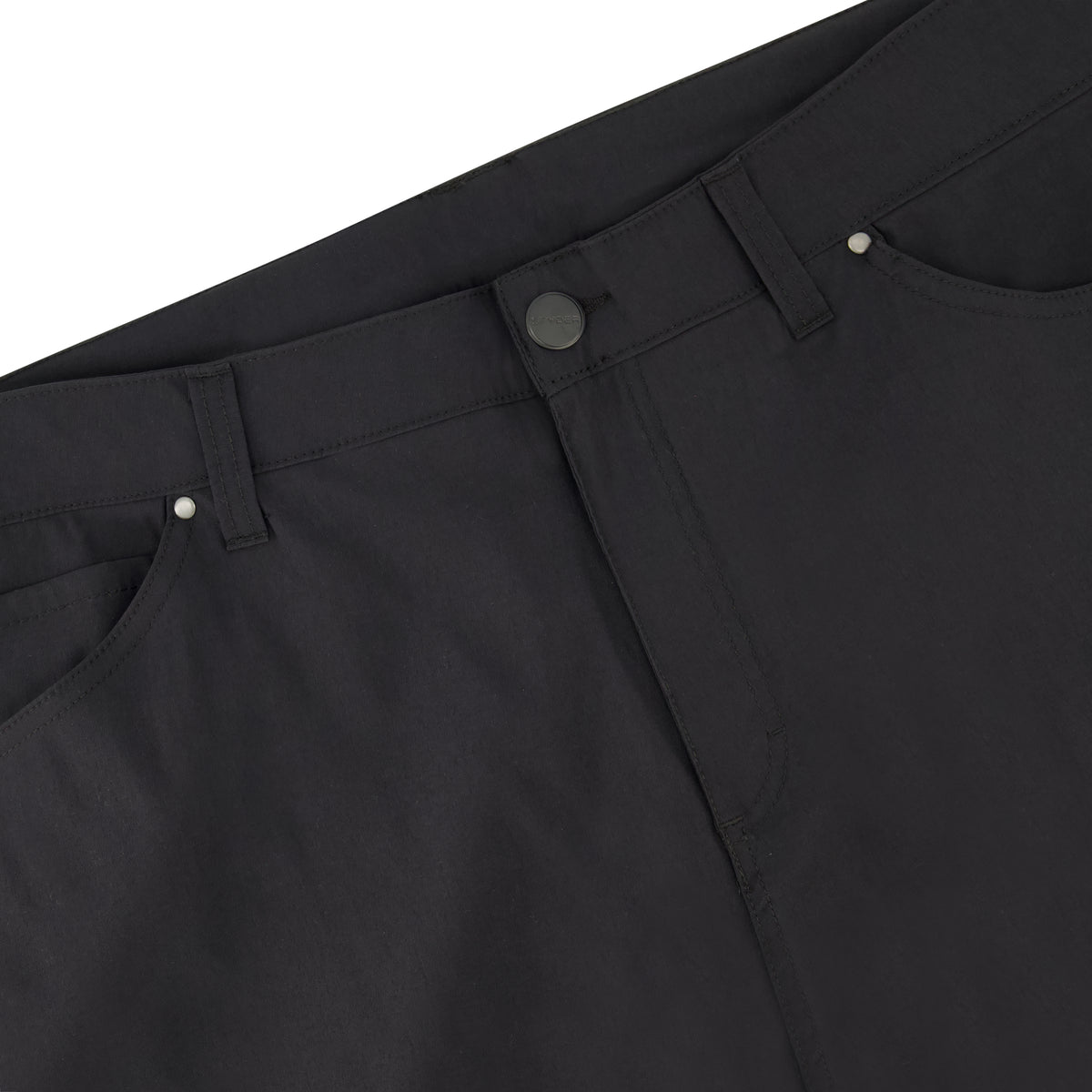 Men's Fleece Lined Five Pocket Pants - Black