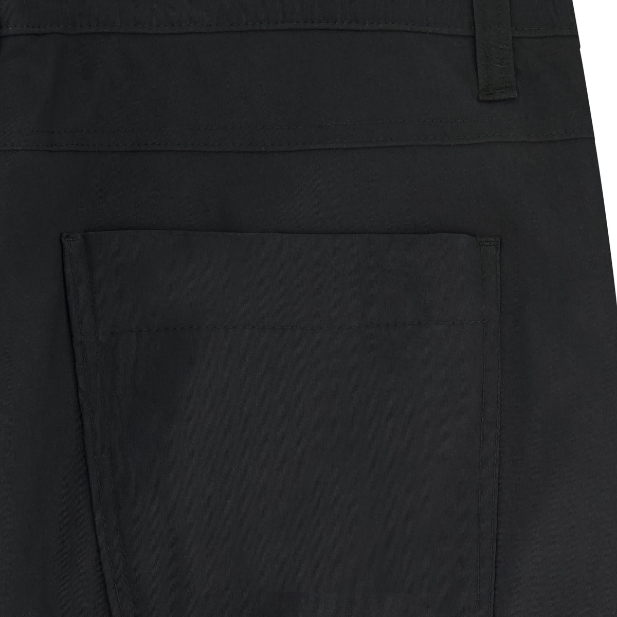 Men's Fleece Lined Five Pocket Pants - Black