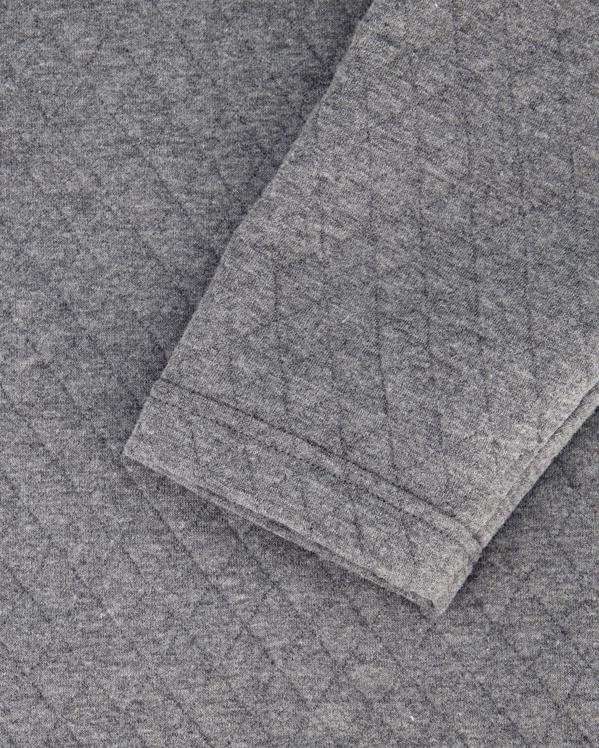 Men's Diamond Quilt Quarter Zip - Gray