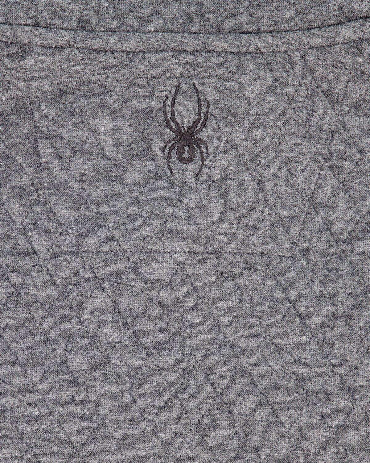Men's Diamond Quilt Quarter Zip - Gray