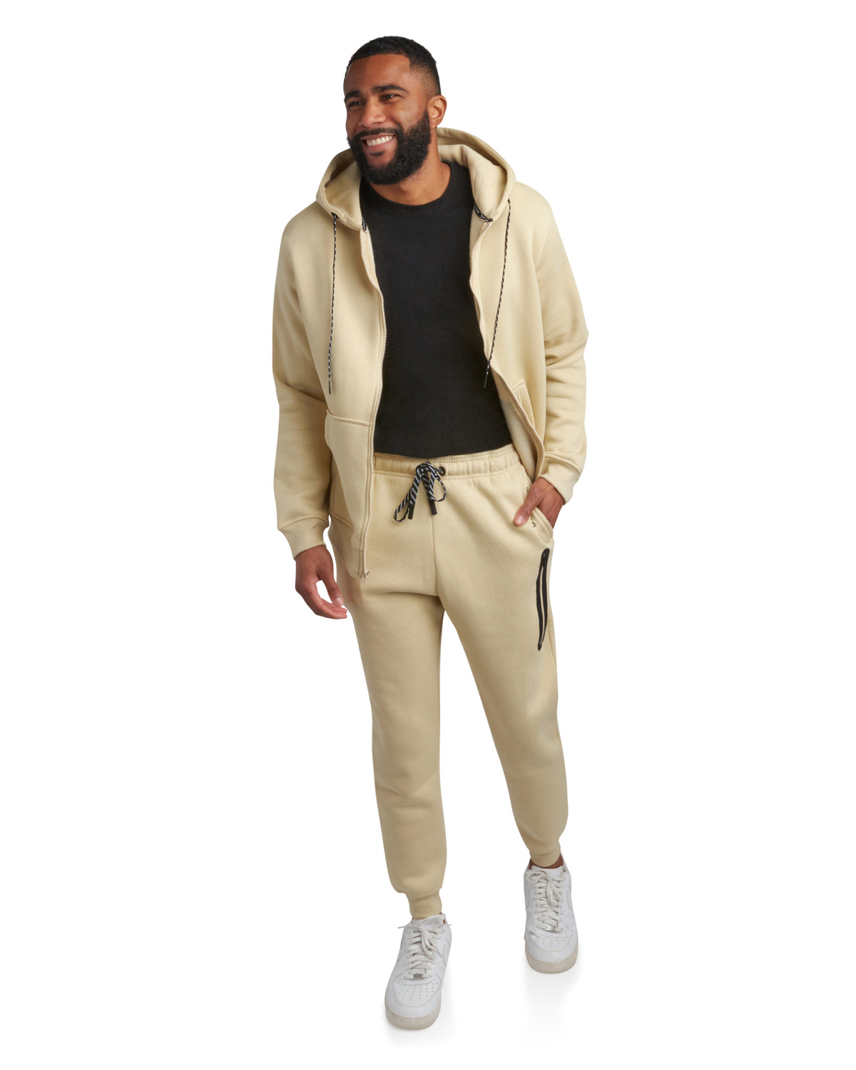 Men's Fleece Full Zip Jogger Set