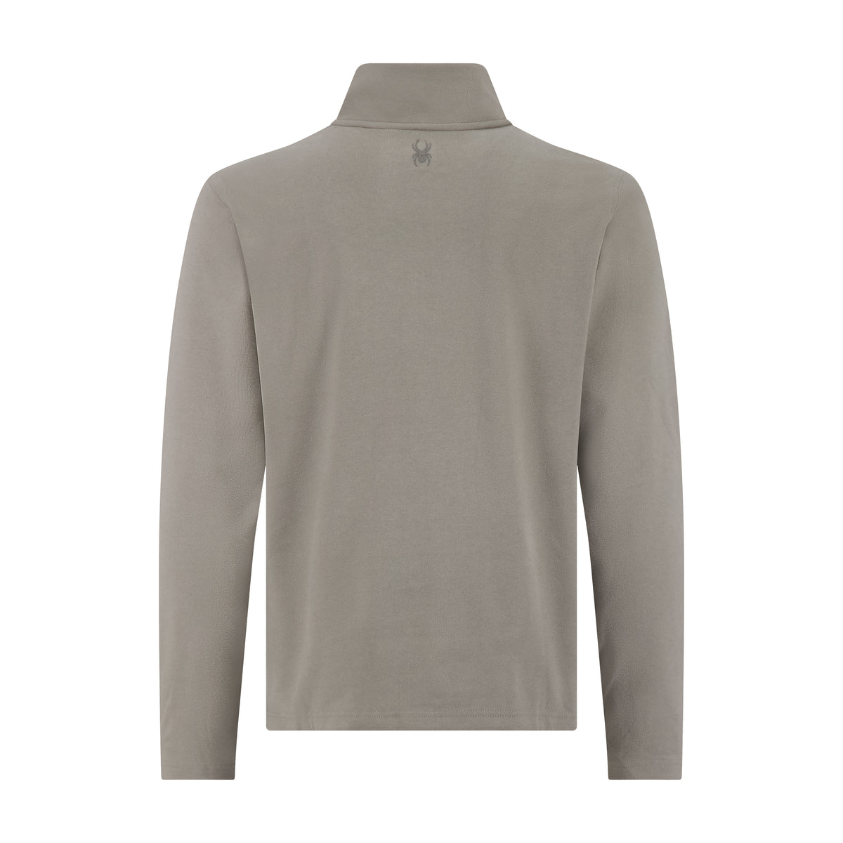 Mens Brushed Vertical Stripe Quarter Zip - Silver