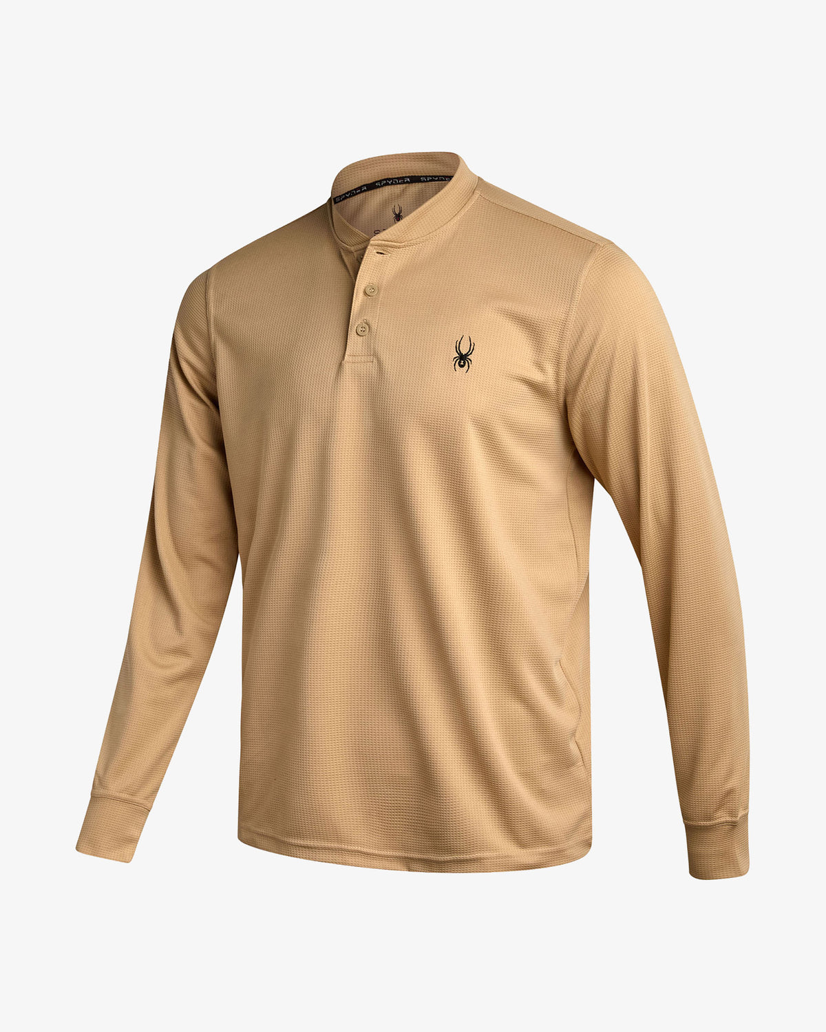 Men's Long Sleeve Thermal Henley - Sand