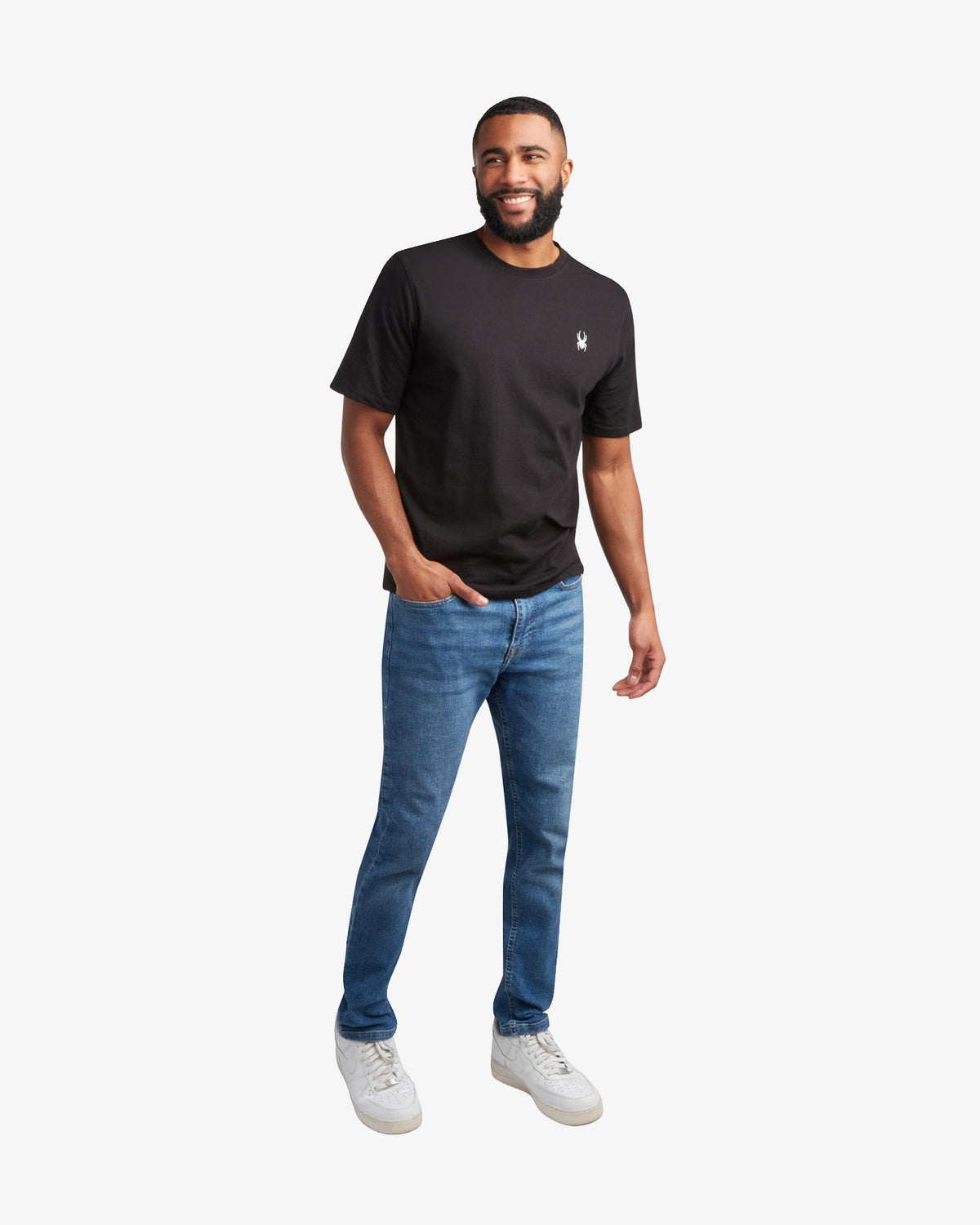 Men's Short Sleeve Mountain Tee - Black