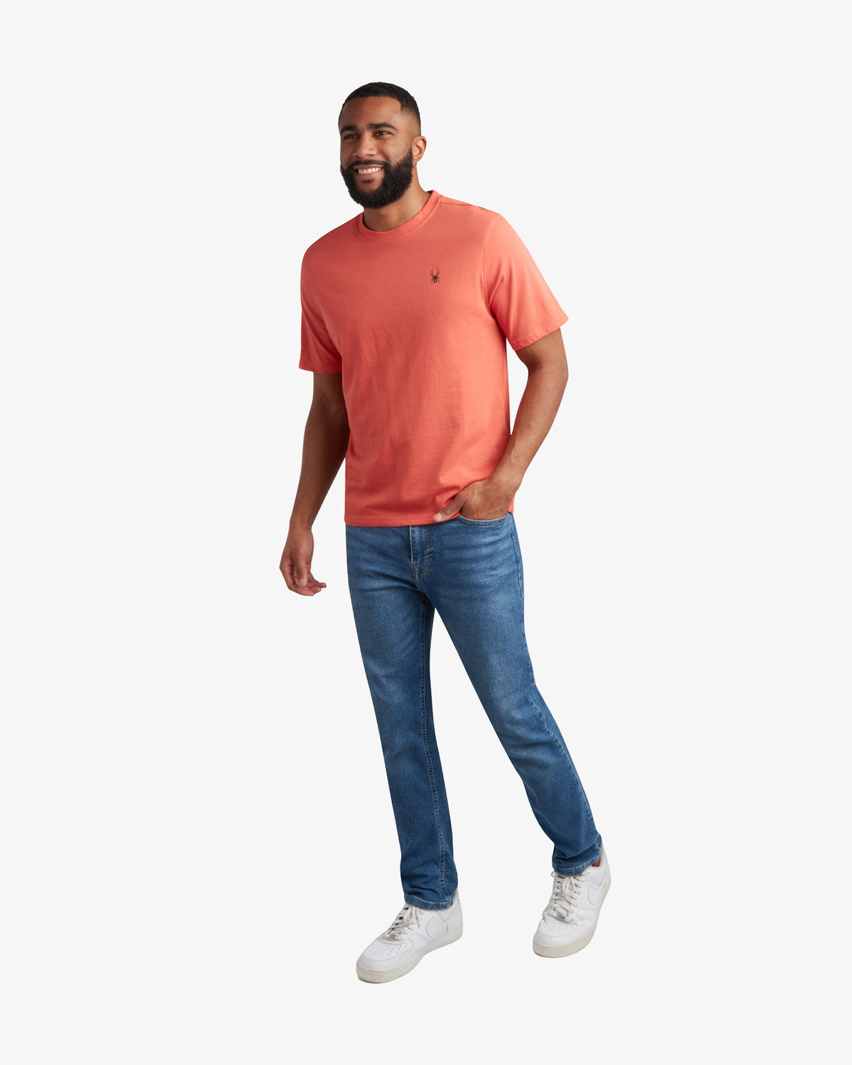 Men's Short Sleeve Mountain Tee - Burnt Orange