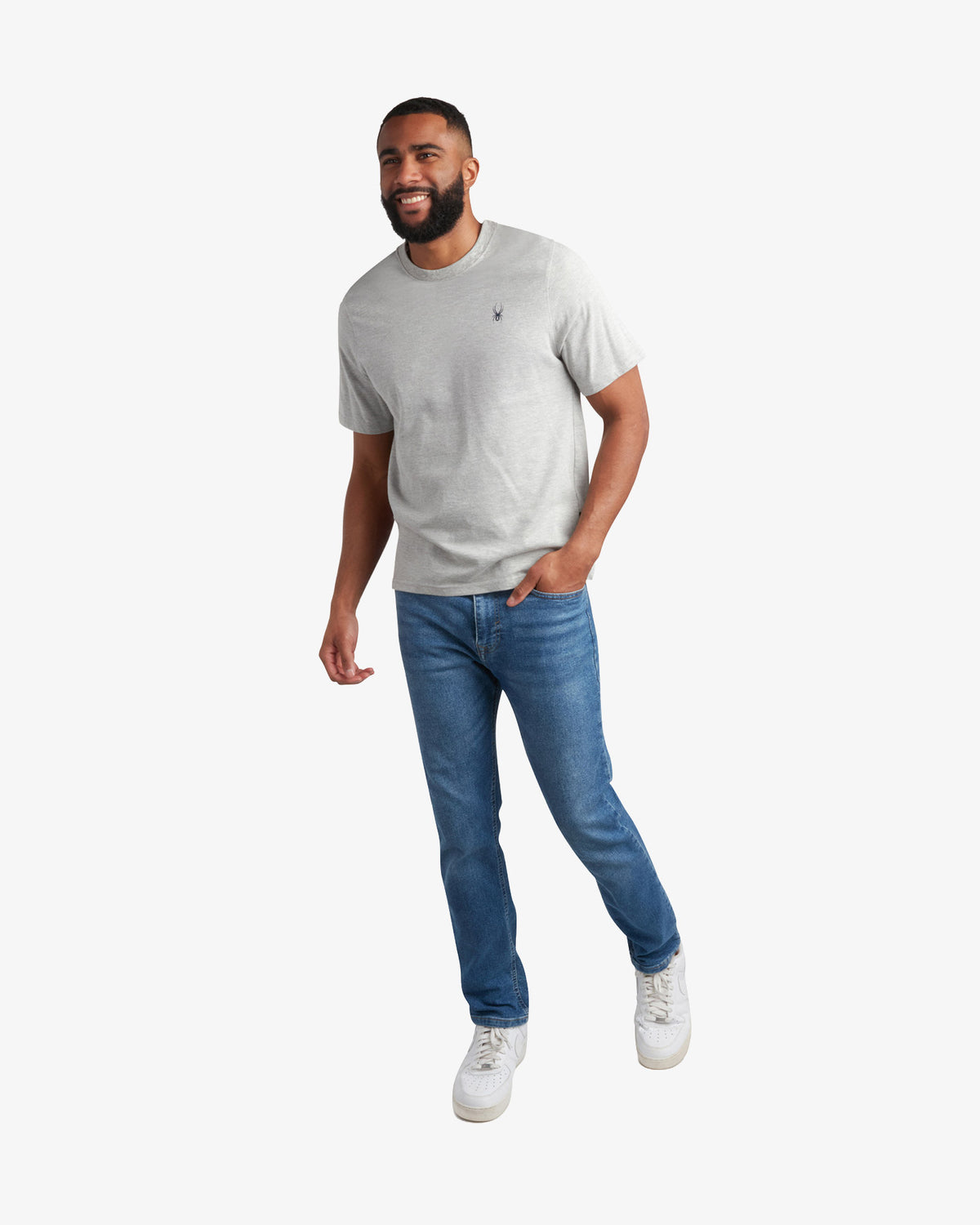 Men's Short Sleeve Mountain Tee - Heather Gray