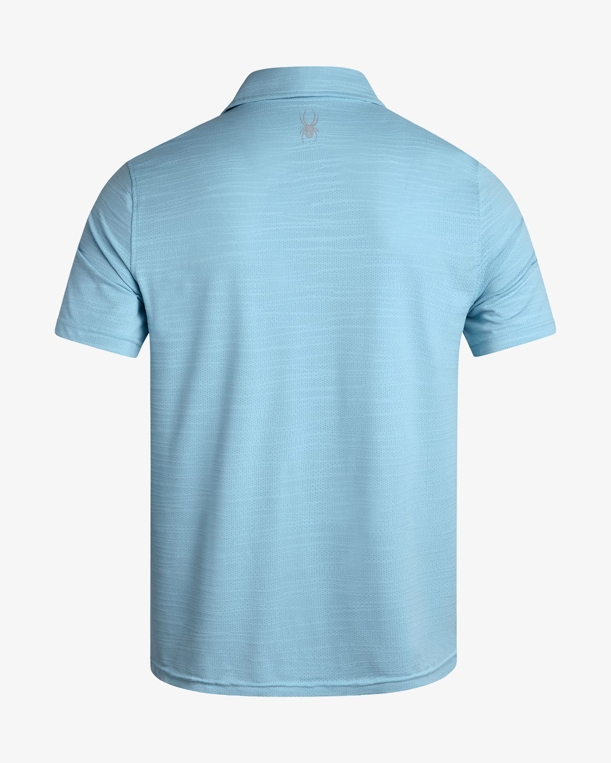 Men's Short Sleeve Jacquard Polo - Sky Blue